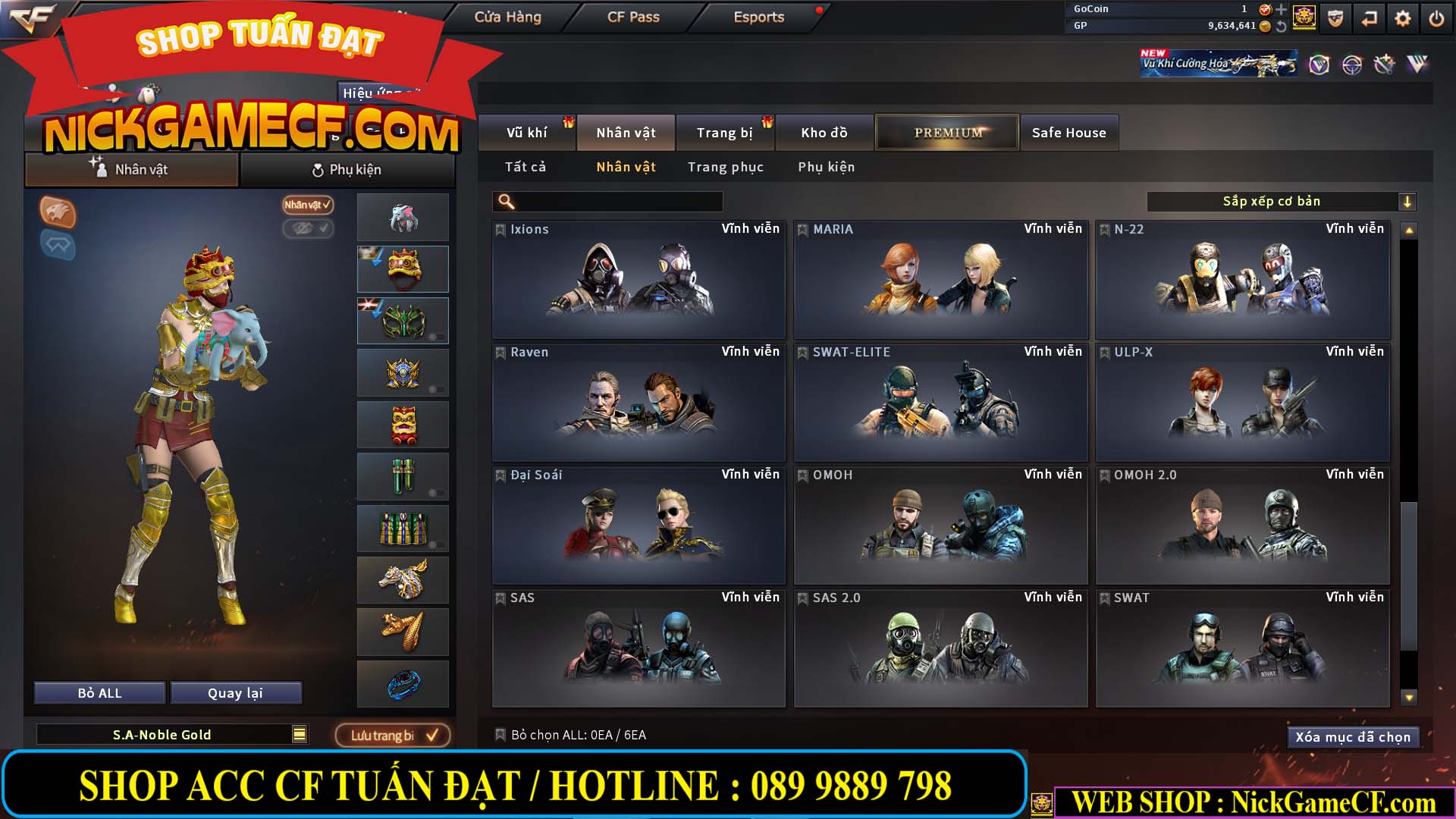 MÃ CF14488 - GIÁ : 4M5 - CHIẾN C4 XINH + ZOM THỦ - 32 VIP - VIP5