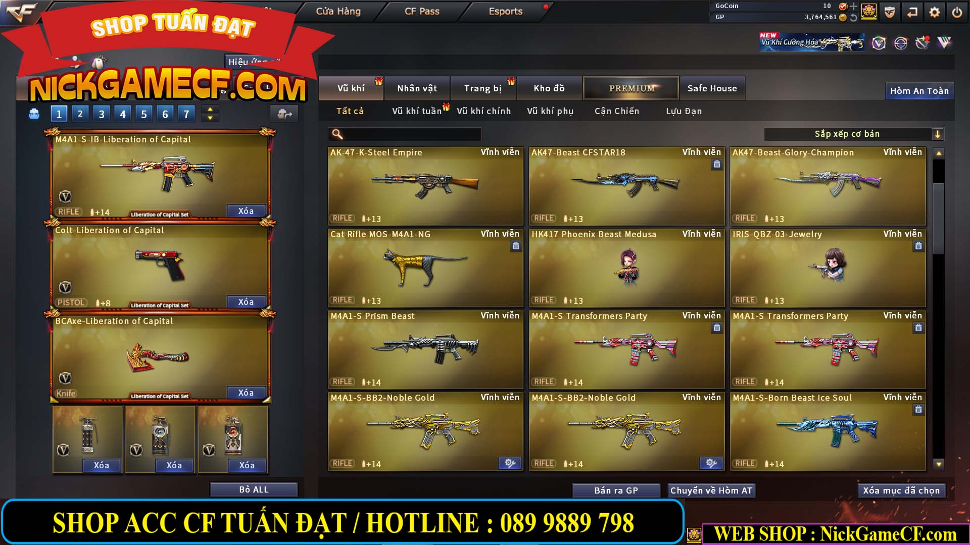 MÃ CF14499 - GIÁ : 7999K - CHIẾN ZOM C4 - 59 VIP + 2K GO LÊN VIP7