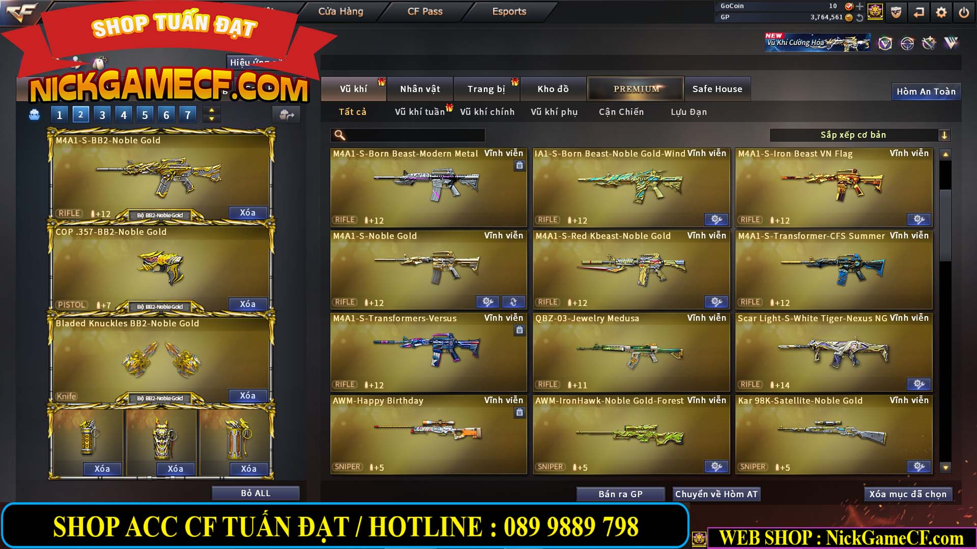 MÃ CF14499 - GIÁ : 7999K - CHIẾN ZOM C4 - 59 VIP + 2K GO LÊN VIP7