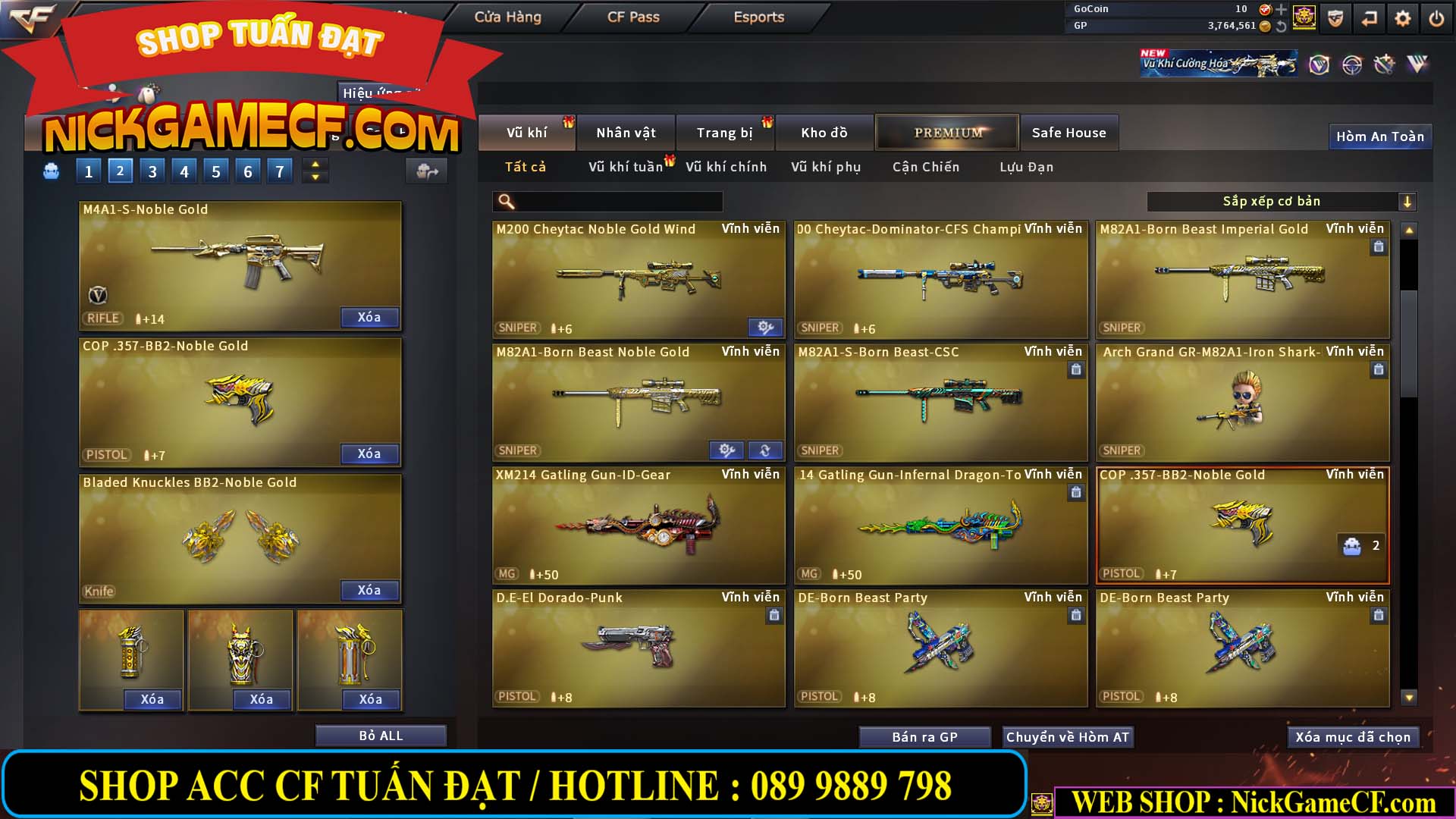 MÃ CF14499 - GIÁ : 7999K - CHIẾN ZOM C4 - 59 VIP + 2K GO LÊN VIP7