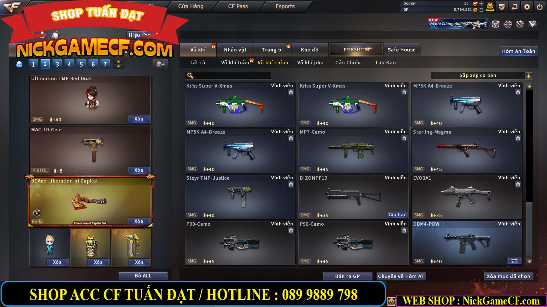 MÃ CF14499 - GIÁ : 7999K - CHIẾN ZOM C4 - 59 VIP + 2K GO LÊN VIP7