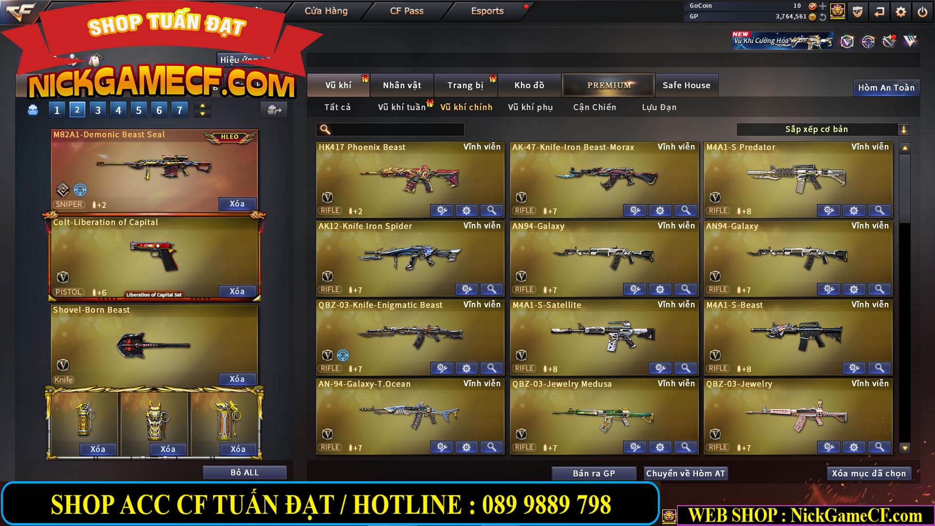 MÃ CF14499 - GIÁ : 7999K - CHIẾN ZOM C4 - 59 VIP + 2K GO LÊN VIP7