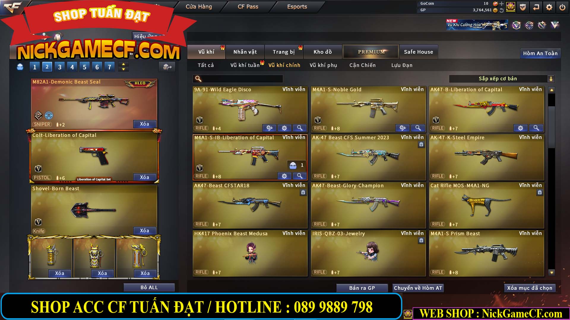 MÃ CF14499 - GIÁ : 7999K - CHIẾN ZOM C4 - 59 VIP + 2K GO LÊN VIP7