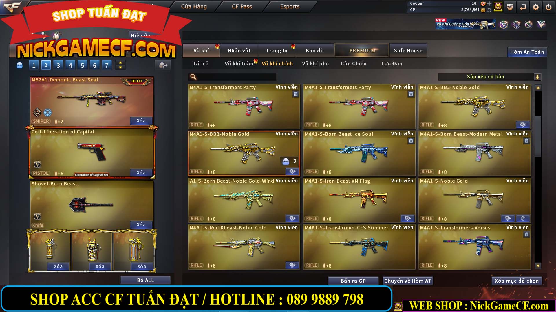 MÃ CF14499 - GIÁ : 7999K - CHIẾN ZOM C4 - 59 VIP + 2K GO LÊN VIP7