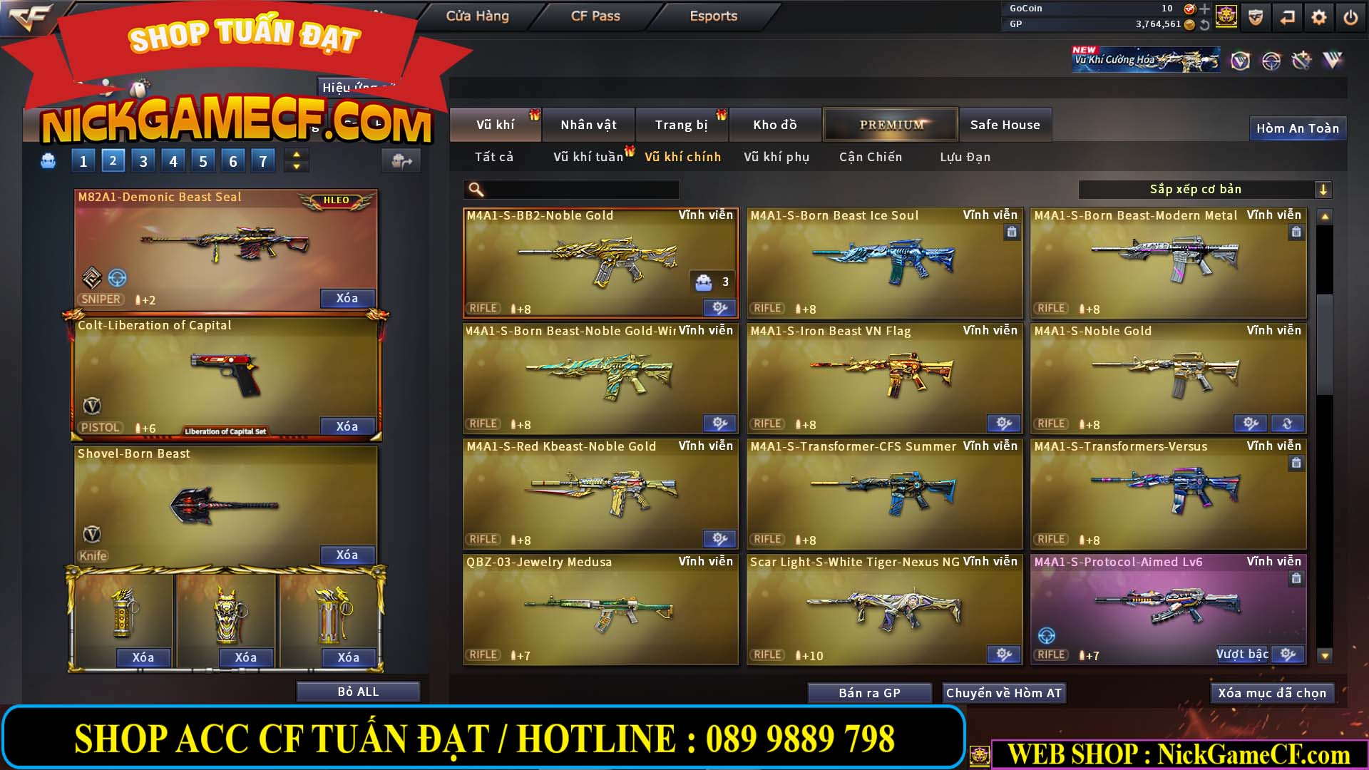 MÃ CF14499 - GIÁ : 7999K - CHIẾN ZOM C4 - 59 VIP + 2K GO LÊN VIP7