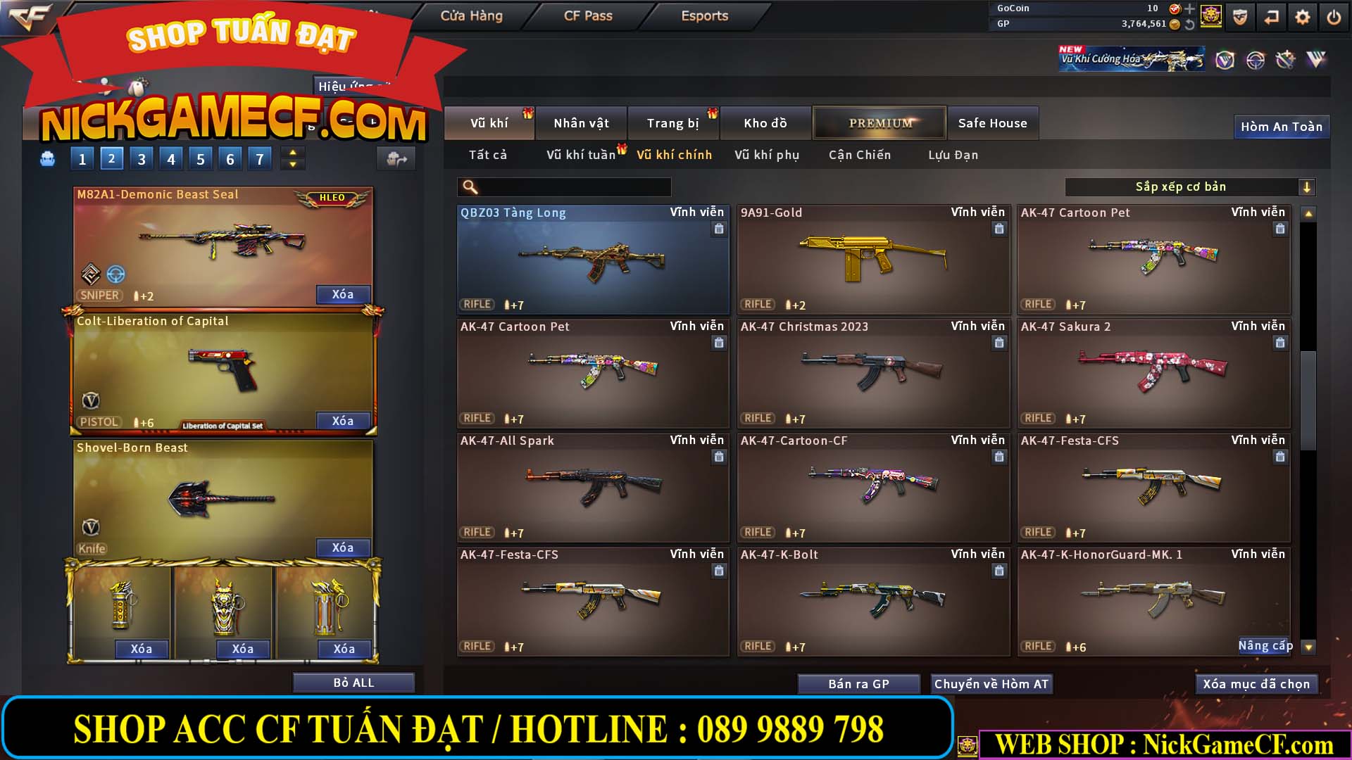 MÃ CF14499 - GIÁ : 7999K - CHIẾN ZOM C4 - 59 VIP + 2K GO LÊN VIP7