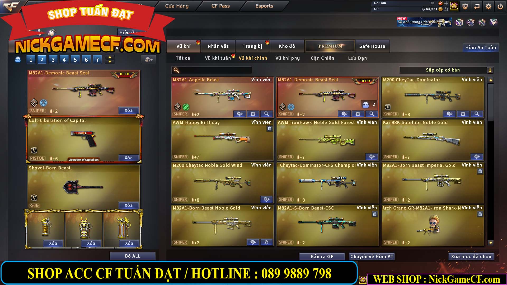 MÃ CF14499 - GIÁ : 7999K - CHIẾN ZOM C4 - 59 VIP + 2K GO LÊN VIP7