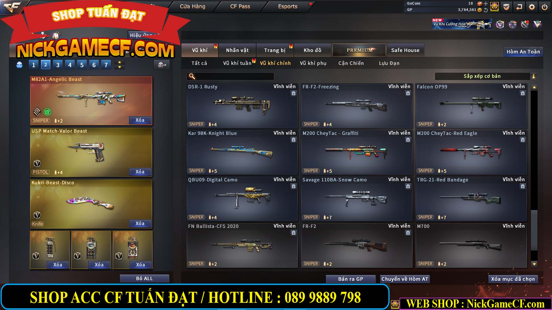 MÃ CF14499 - GIÁ : 7999K - CHIẾN ZOM C4 - 59 VIP + 2K GO LÊN VIP7