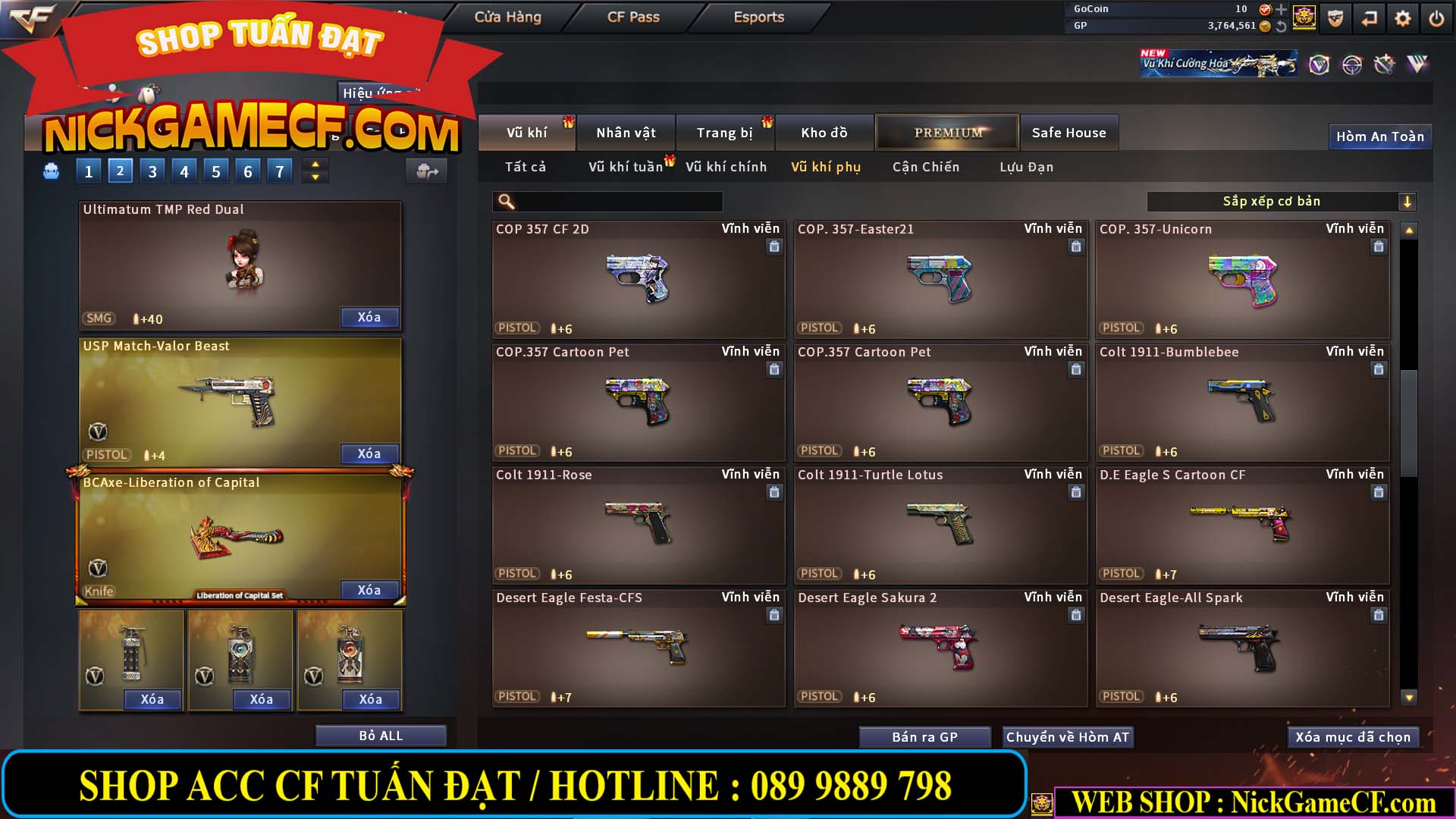 MÃ CF14499 - GIÁ : 7999K - CHIẾN ZOM C4 - 59 VIP + 2K GO LÊN VIP7