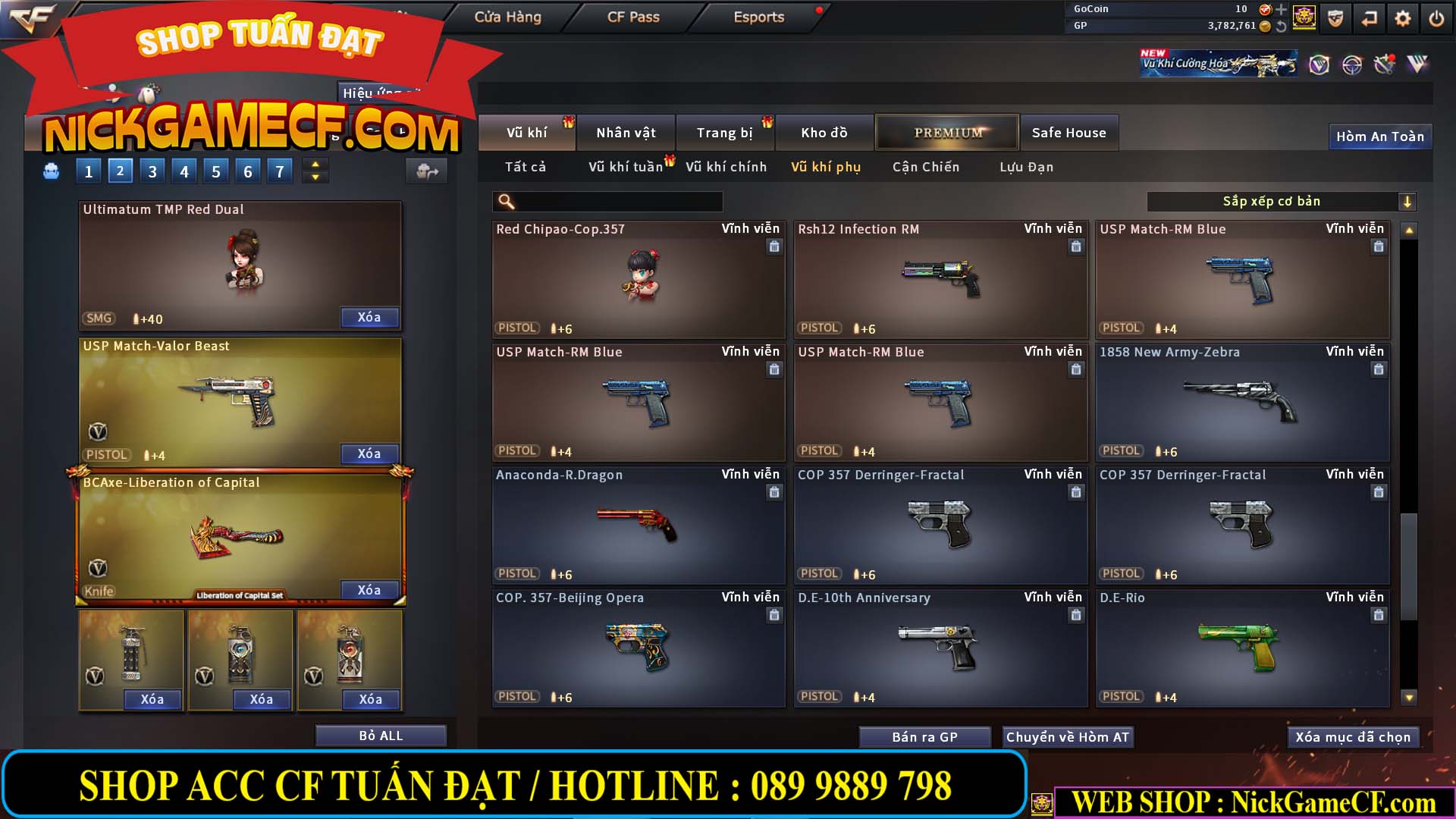 MÃ CF14499 - GIÁ : 7999K - CHIẾN ZOM C4 - 59 VIP + 2K GO LÊN VIP7