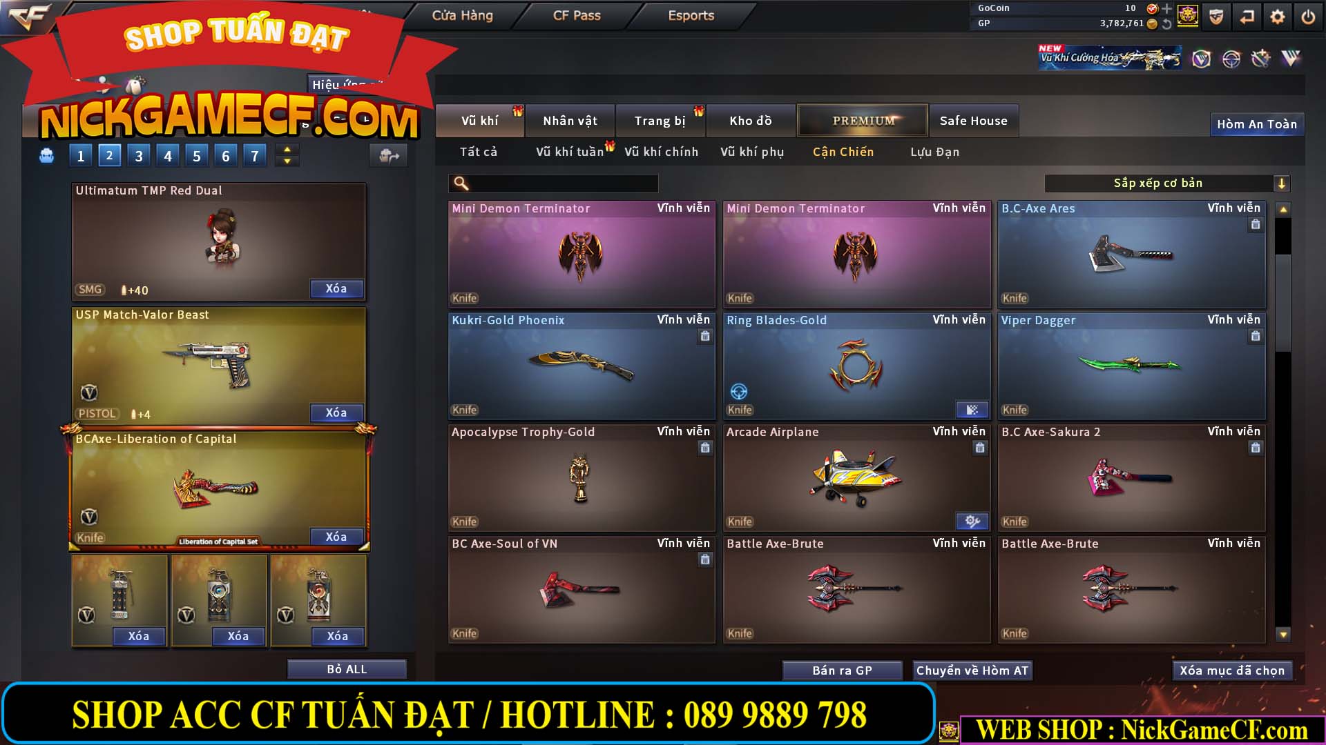 MÃ CF14499 - GIÁ : 7999K - CHIẾN ZOM C4 - 59 VIP + 2K GO LÊN VIP7