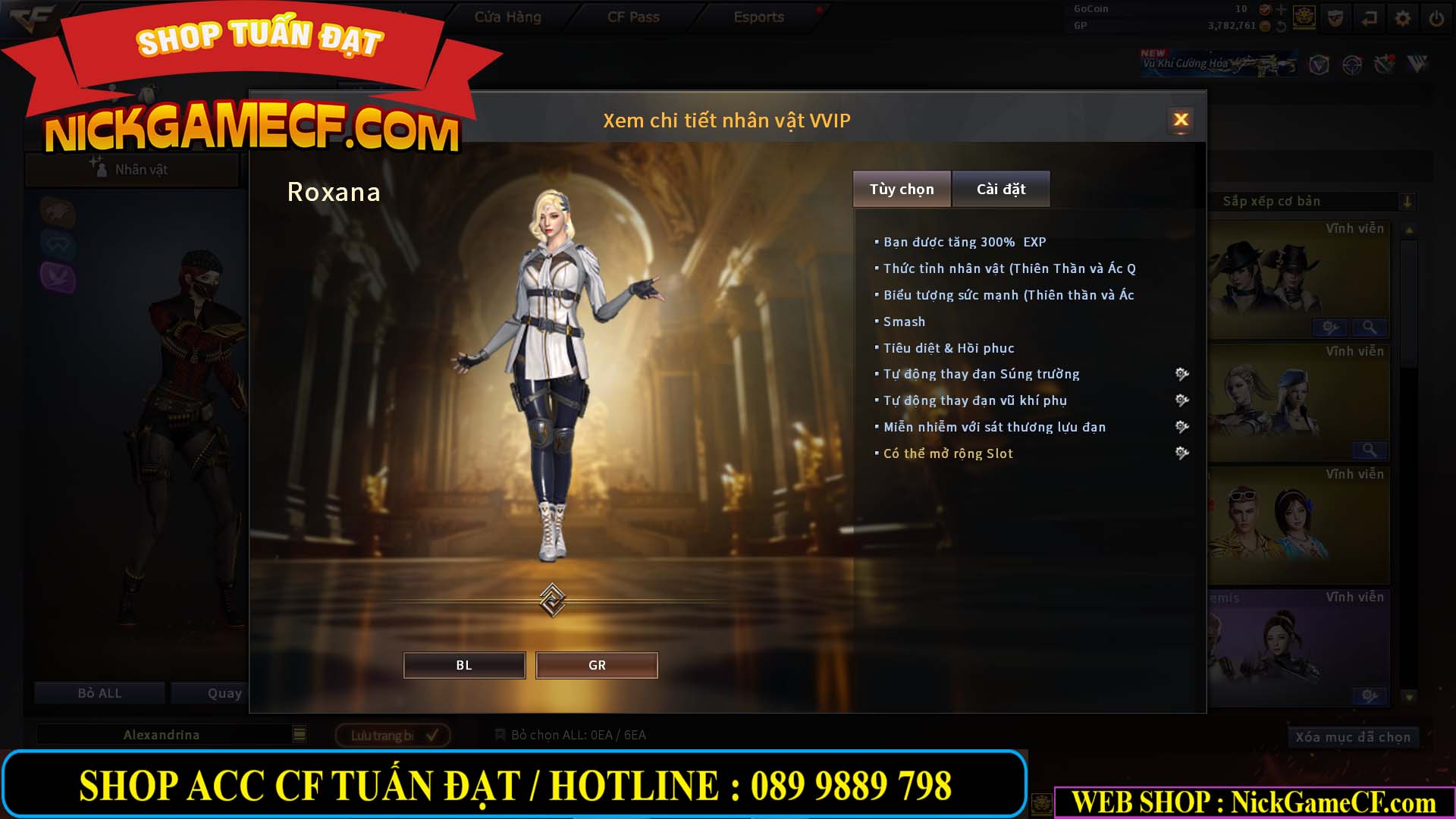 MÃ CF14499 - GIÁ : 7999K - CHIẾN ZOM C4 - 59 VIP + 2K GO LÊN VIP7