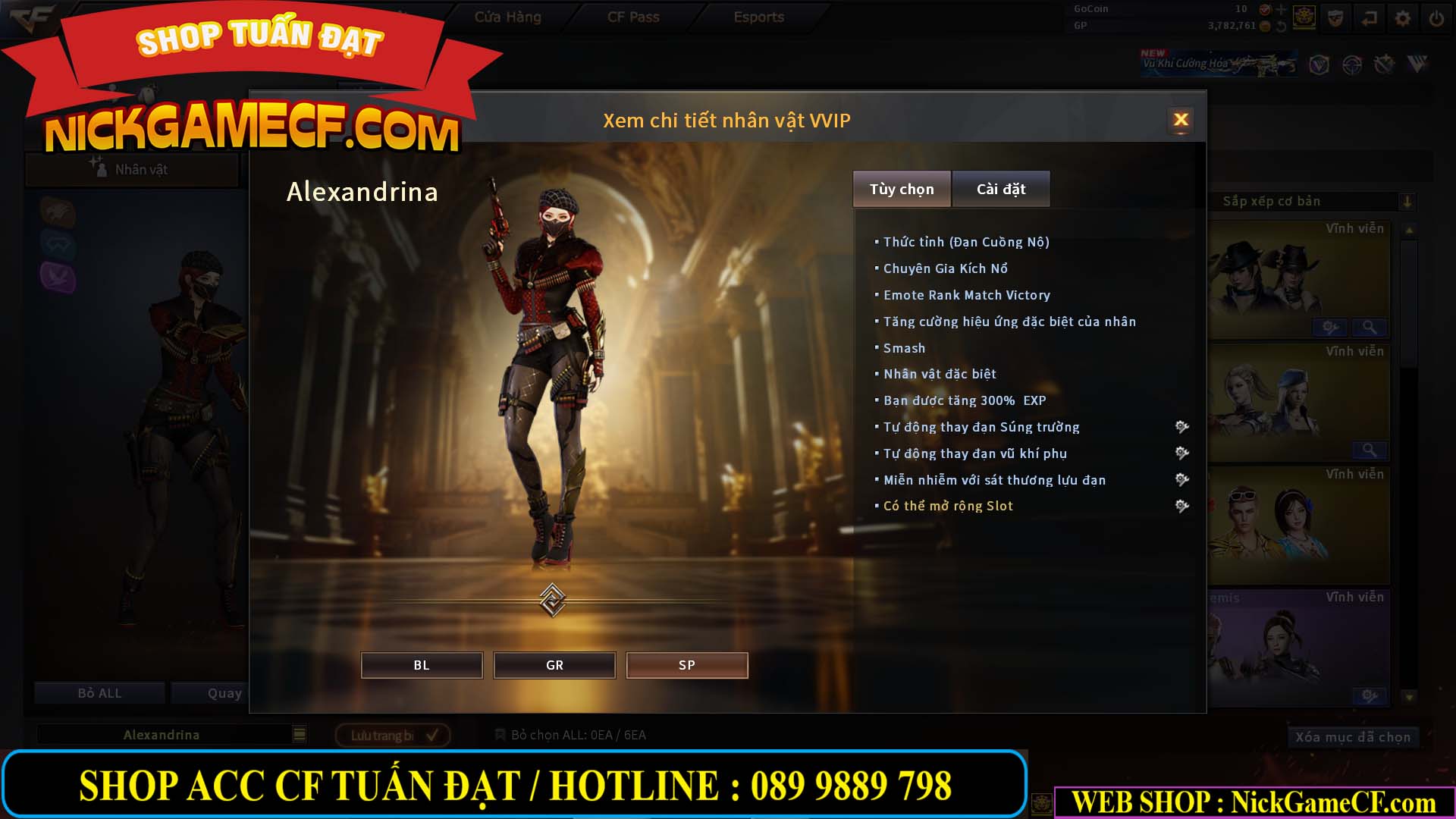 MÃ CF14499 - GIÁ : 7999K - CHIẾN ZOM C4 - 59 VIP + 2K GO LÊN VIP7