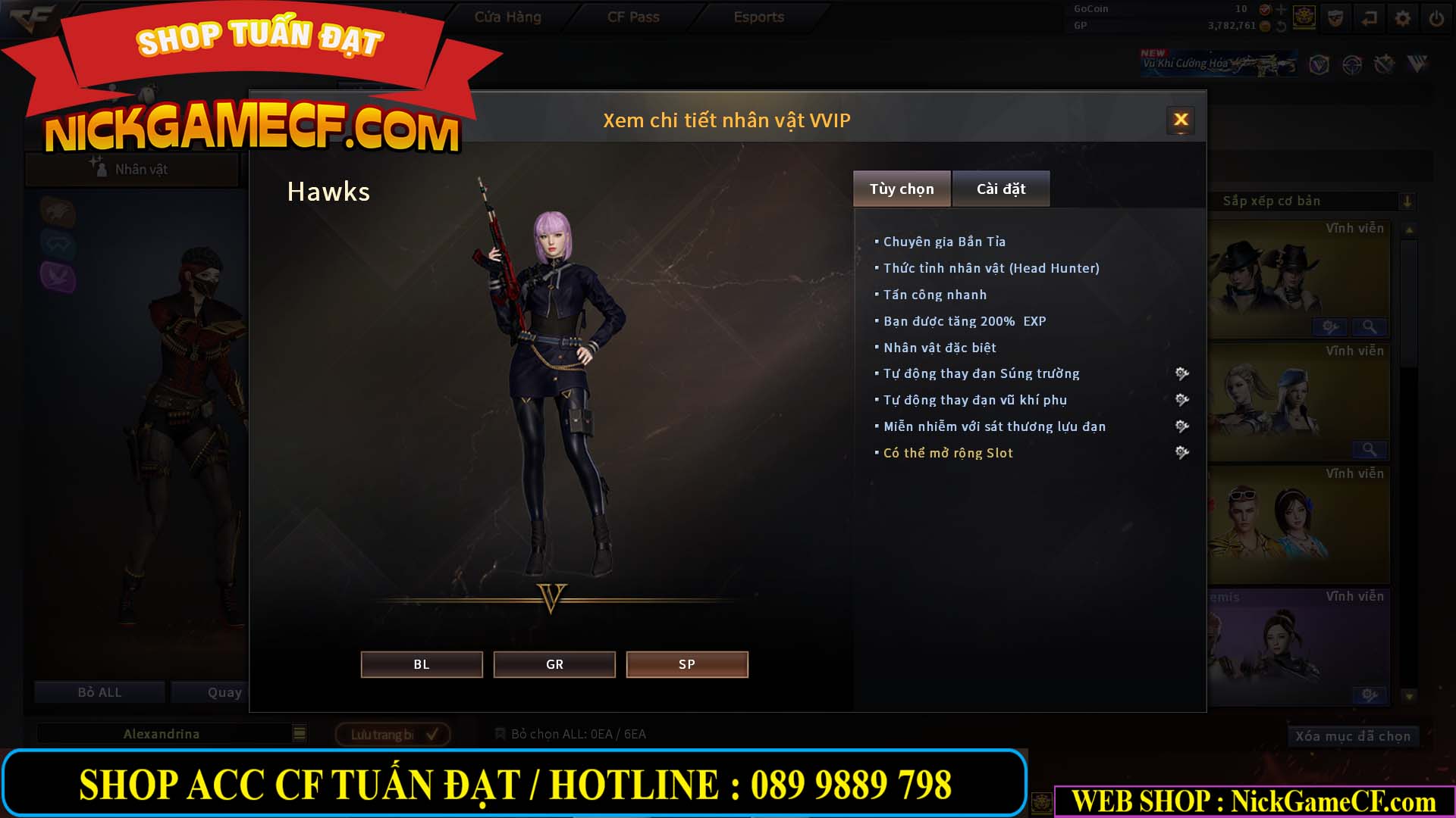 MÃ CF14499 - GIÁ : 7999K - CHIẾN ZOM C4 - 59 VIP + 2K GO LÊN VIP7