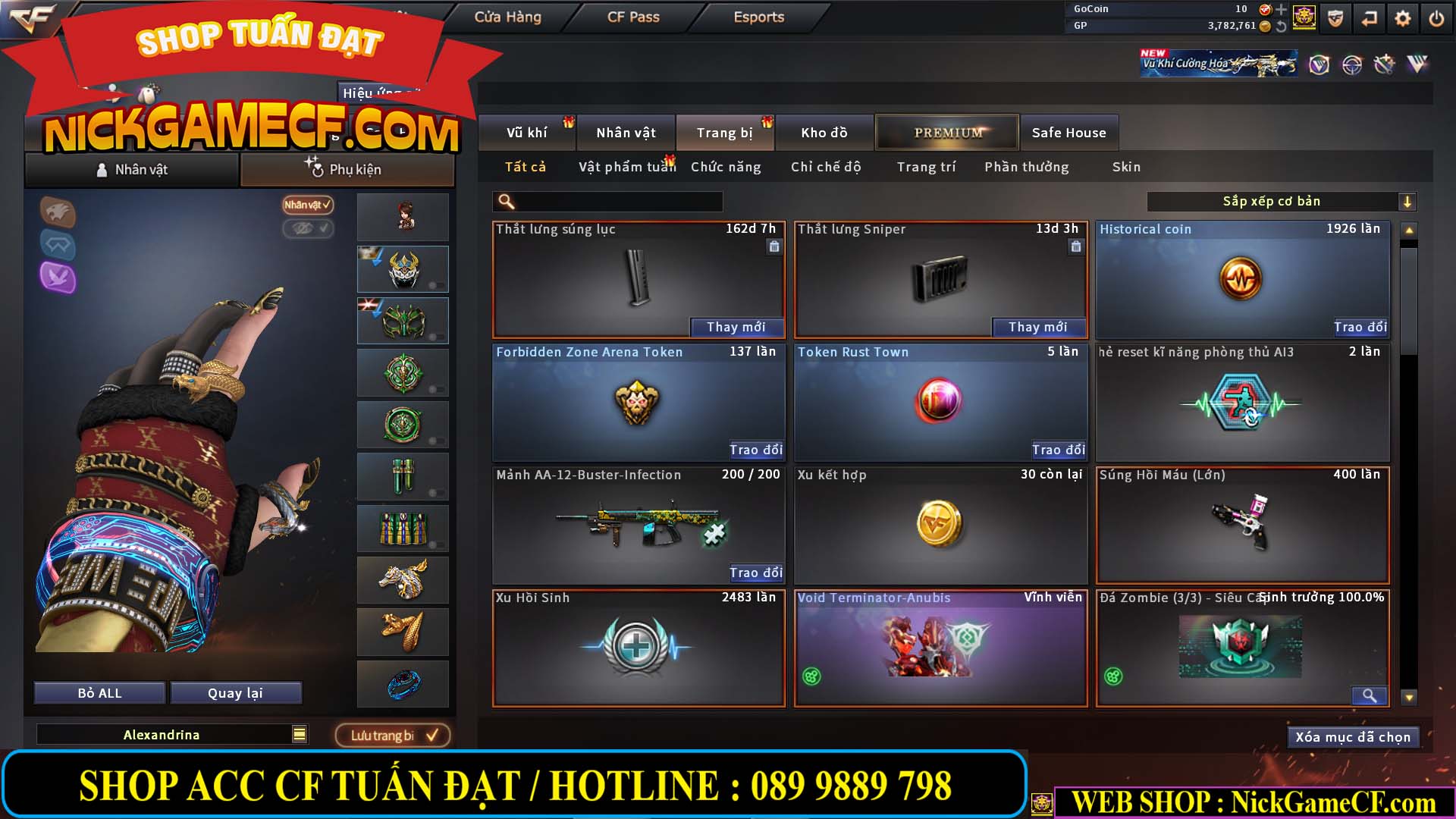 MÃ CF14499 - GIÁ : 7999K - CHIẾN ZOM C4 - 59 VIP + 2K GO LÊN VIP7