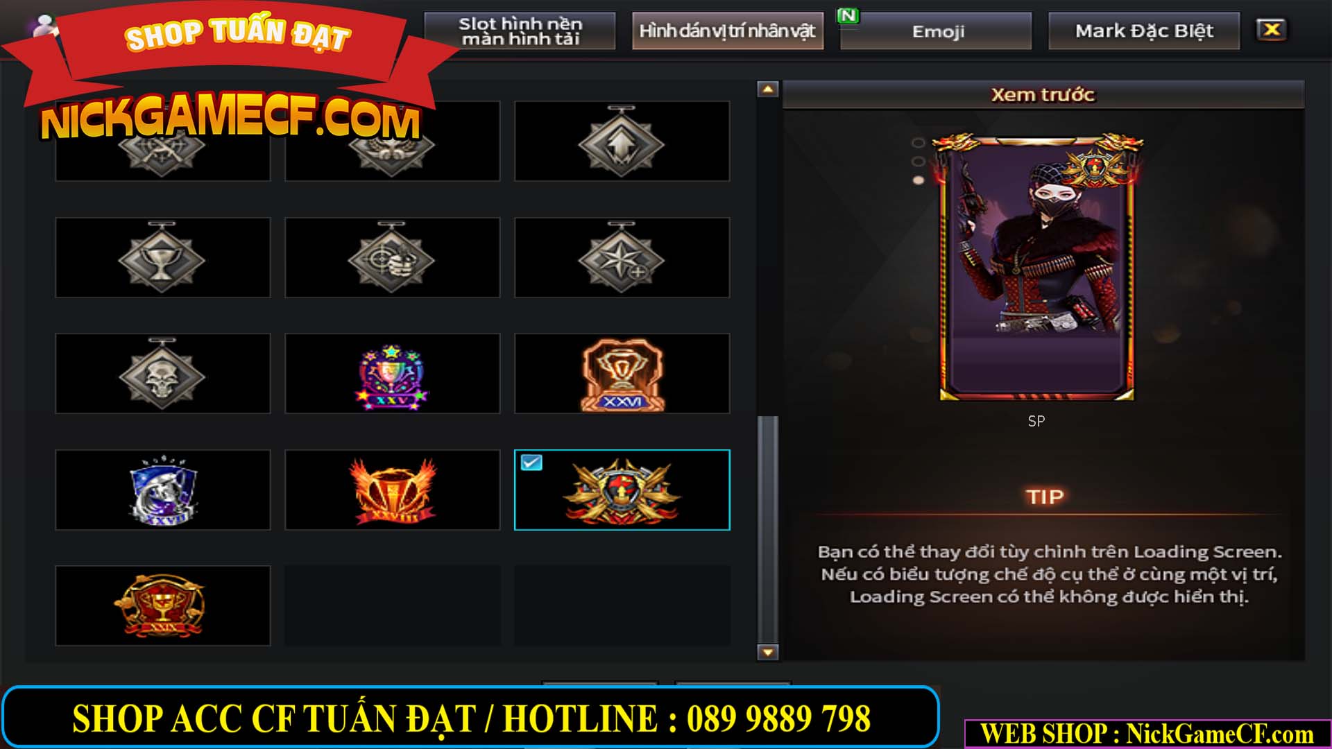 MÃ CF14499 - GIÁ : 7999K - CHIẾN ZOM C4 - 59 VIP + 2K GO LÊN VIP7