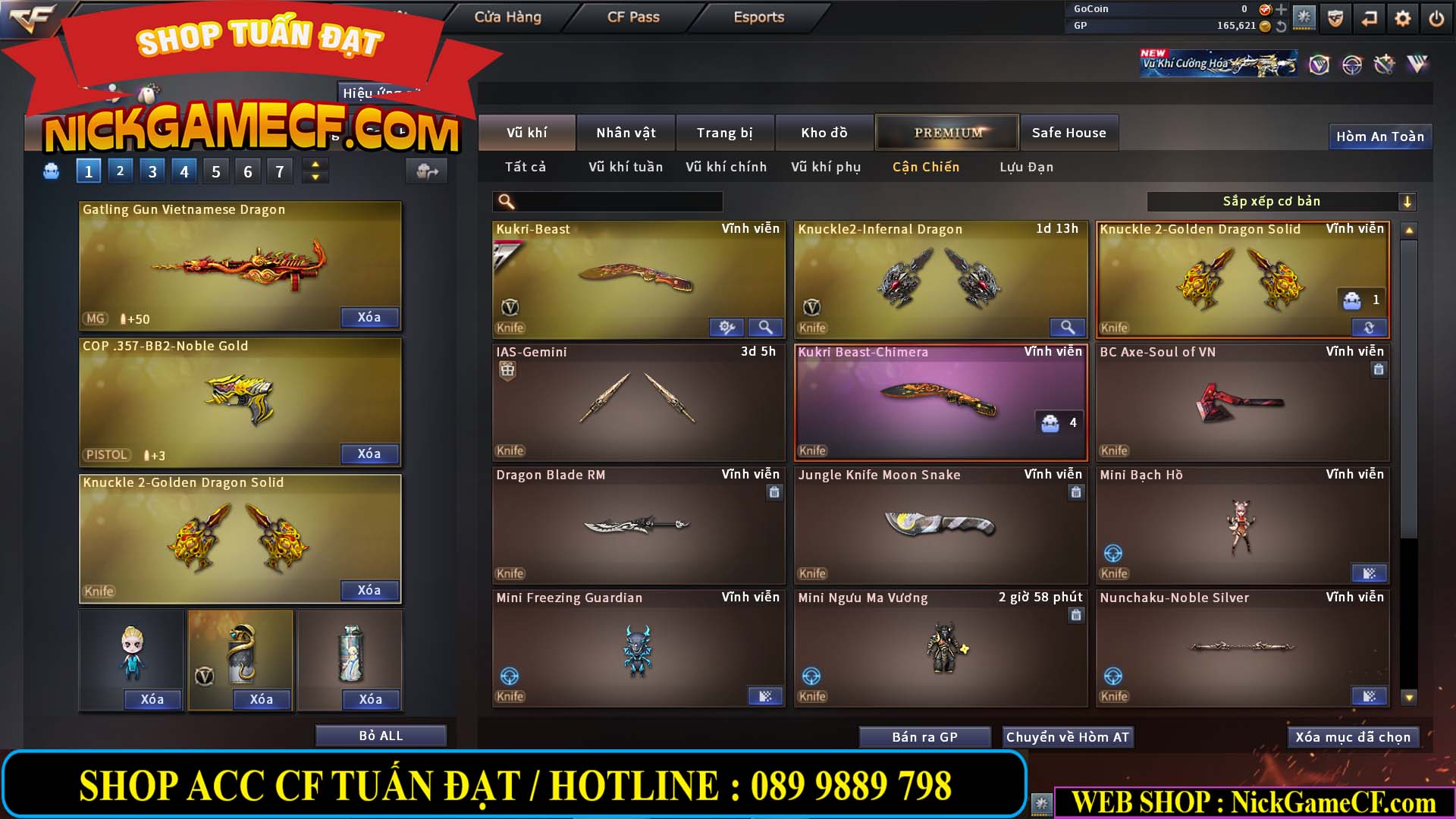 MÃ CF14500 - GIÁ : 1999K - CHIẾN ZOM C4 SIÊU XINH - VIP3 WEB