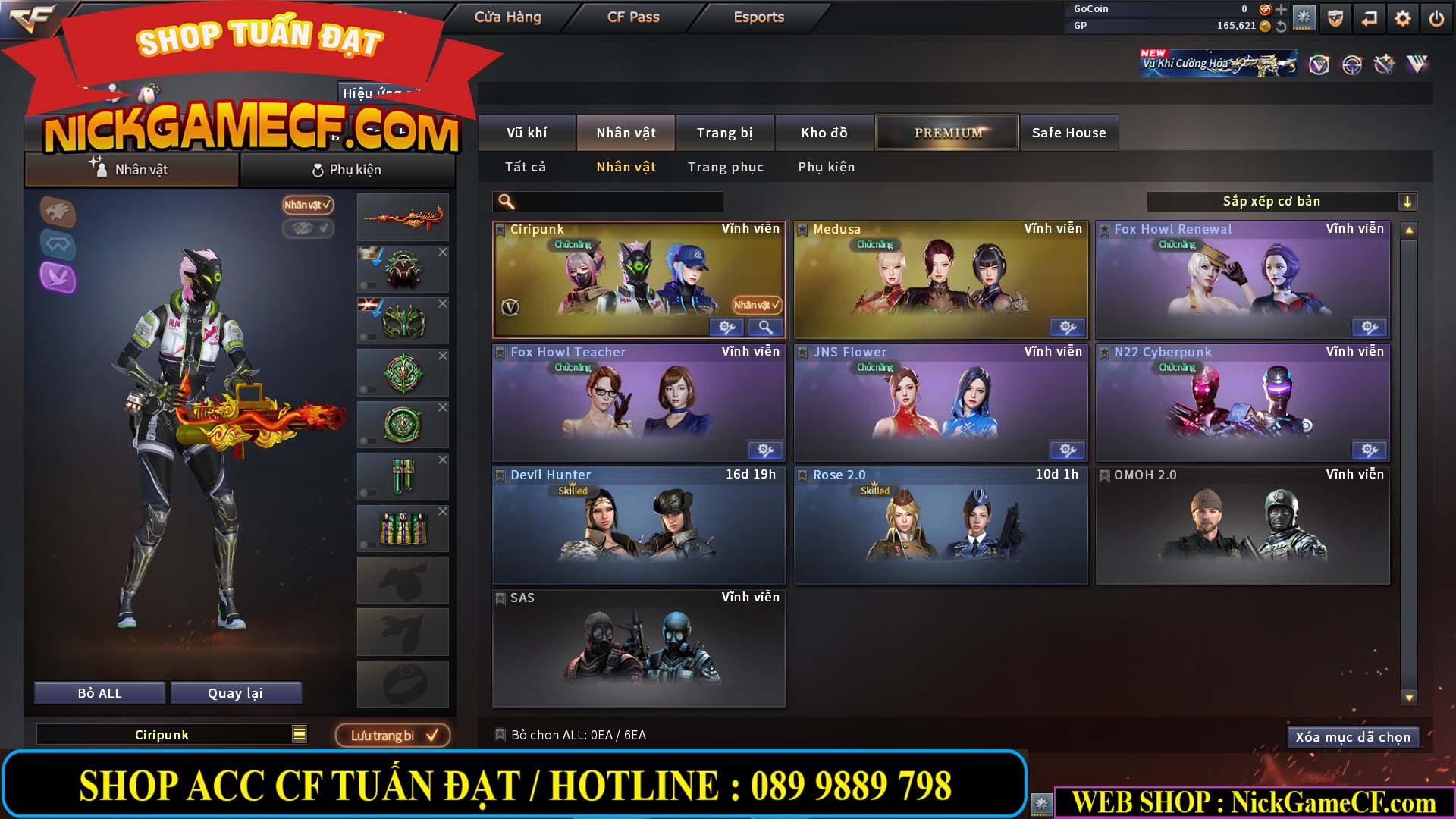 MÃ CF14500 - GIÁ : 1999K - CHIẾN ZOM C4 SIÊU XINH - VIP3 WEB