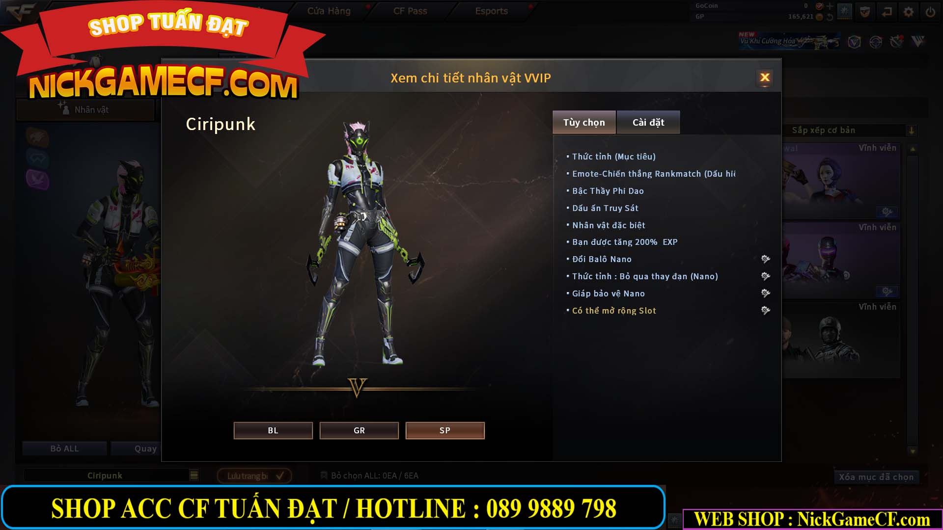 MÃ CF14500 - GIÁ : 1999K - CHIẾN ZOM C4 SIÊU XINH - VIP3 WEB