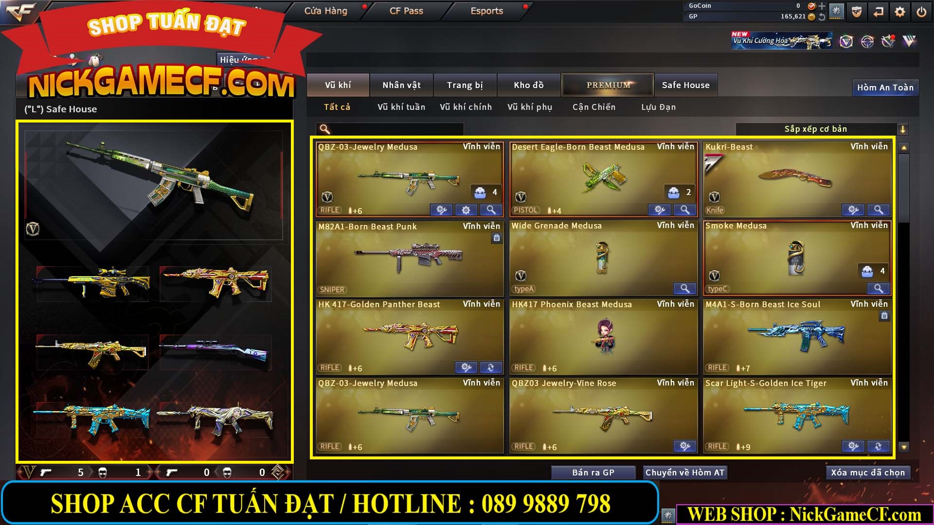 MÃ CF14500 - GIÁ : 1999K - CHIẾN ZOM C4 SIÊU XINH - VIP3 WEB