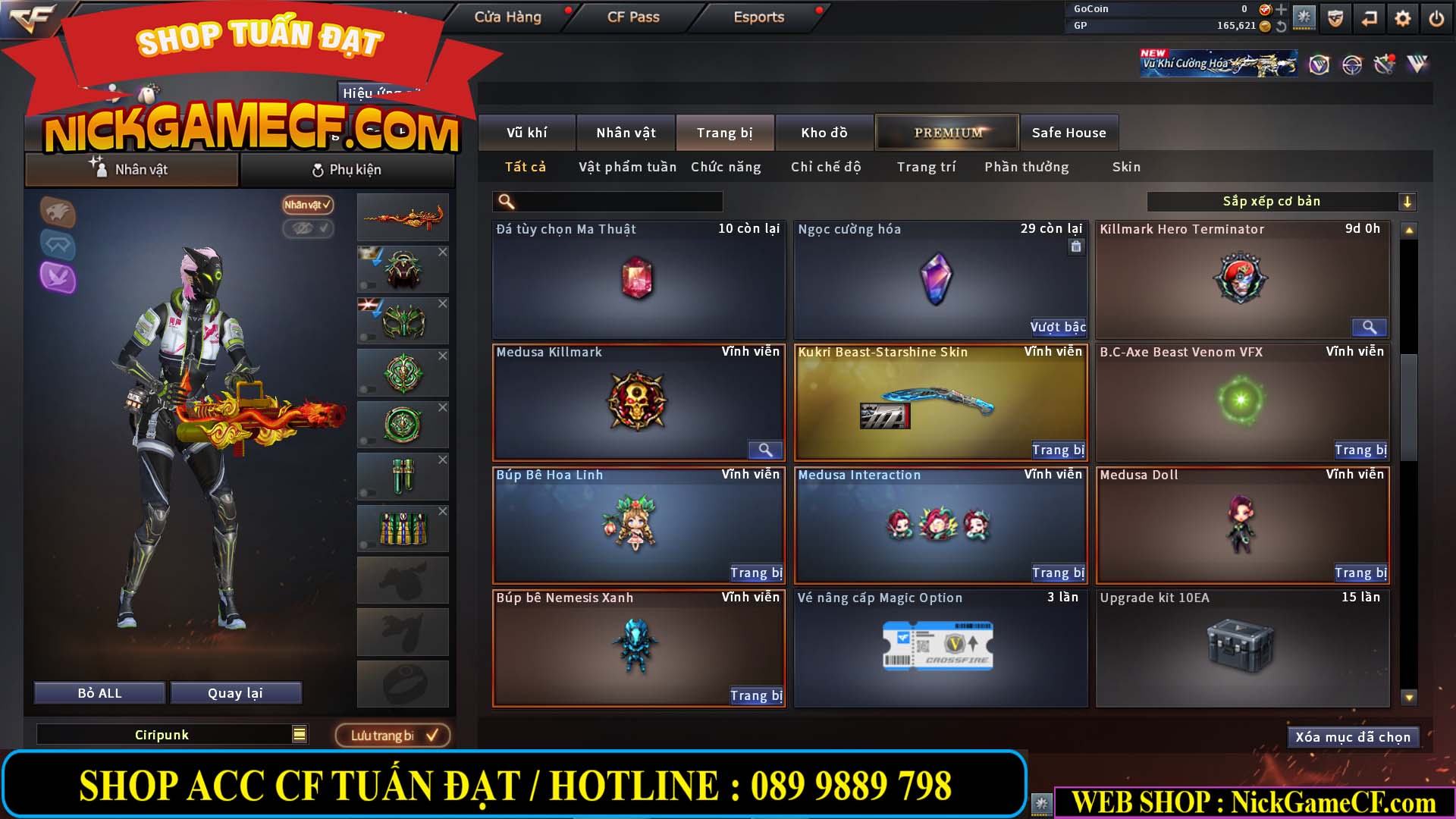 MÃ CF14500 - GIÁ : 1999K - CHIẾN ZOM C4 SIÊU XINH - VIP3 WEB