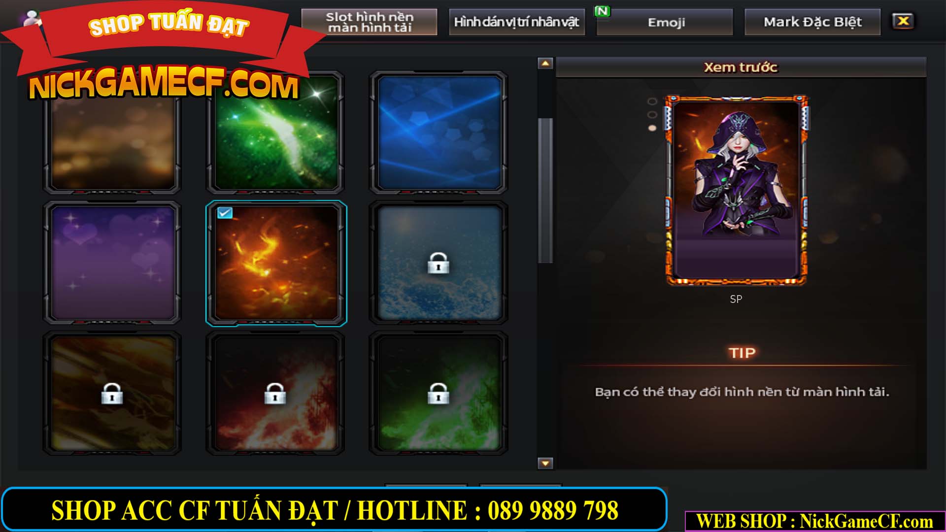 MÃ CF14547 - GIÁ : 9999K - SIÊU XỊN XÒ + 800 GO UP VIP7