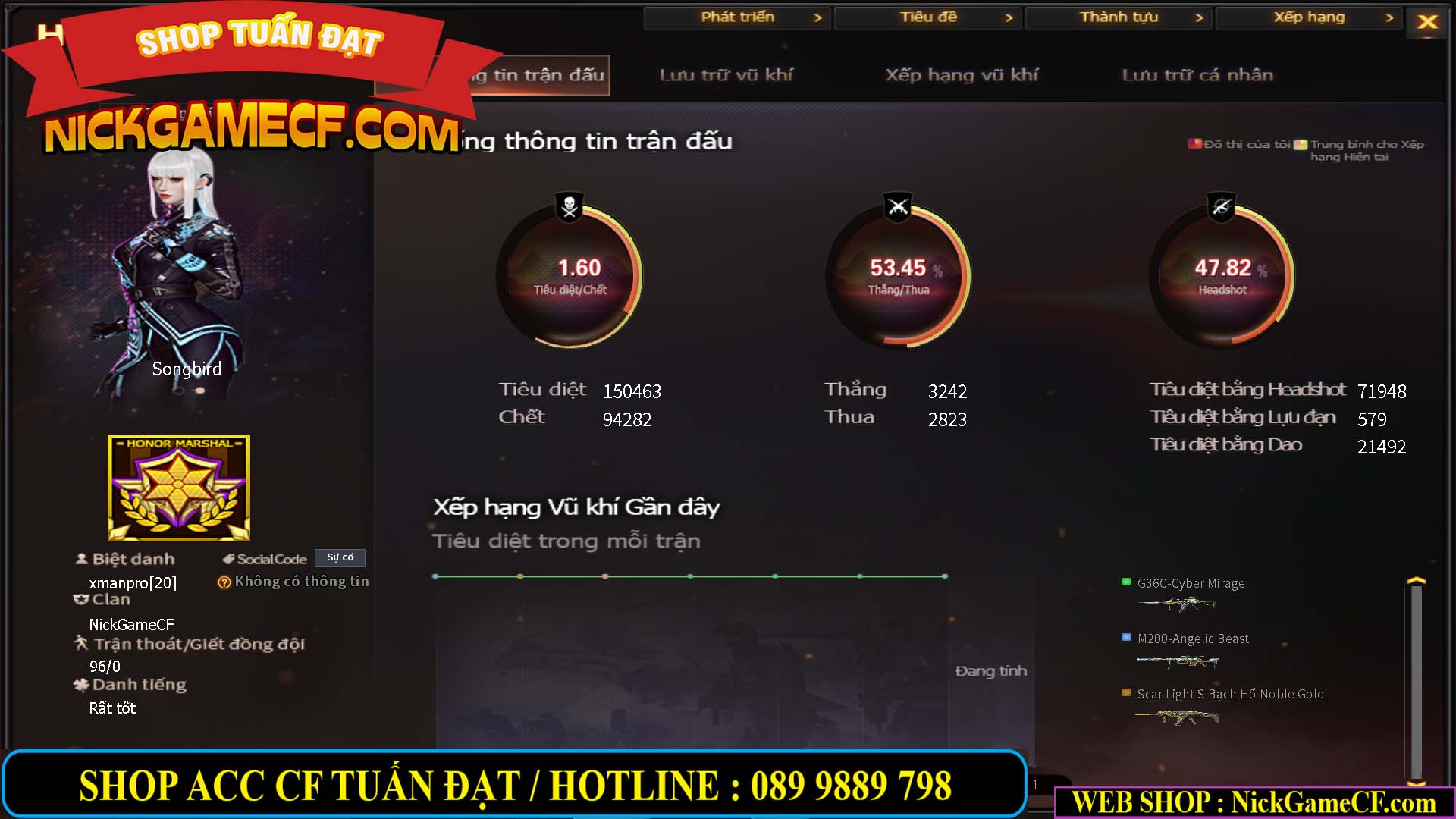 MÃ CF14547 - GIÁ : 9999K - SIÊU XỊN XÒ + 800 GO UP VIP7