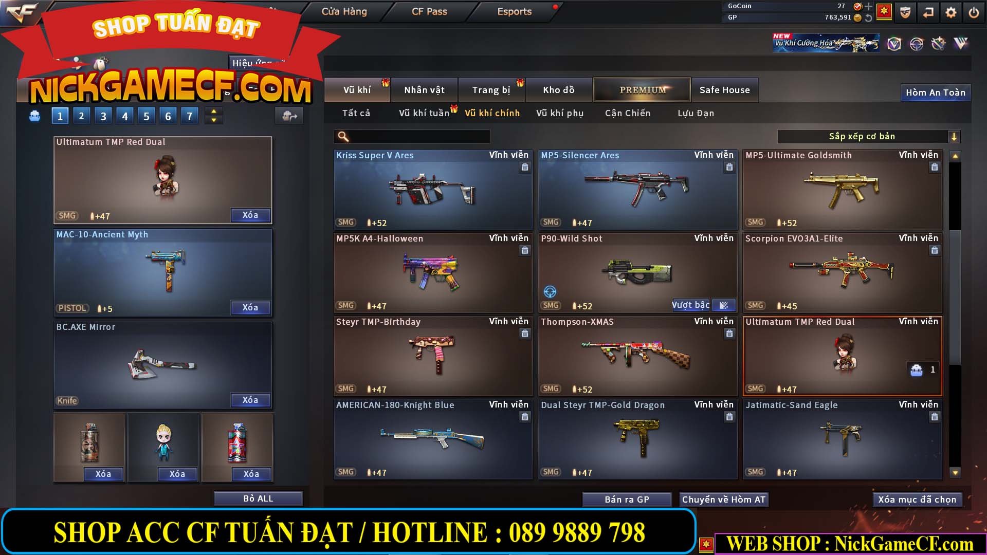 MÃ CF14559 - GIÁ : 6M2 - CHIẾN FULL ZOM ĐẸP - VIP4