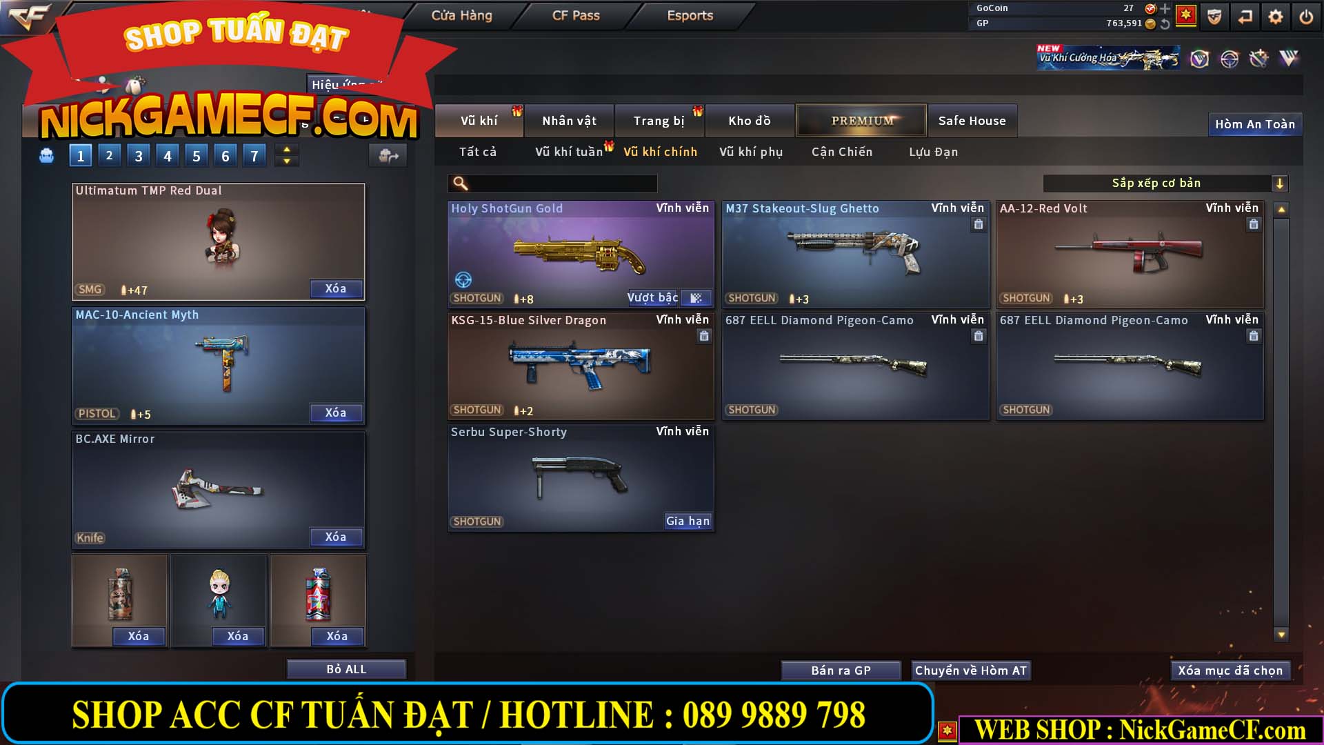 MÃ CF14559 - GIÁ : 6M2 - CHIẾN FULL ZOM ĐẸP - VIP4