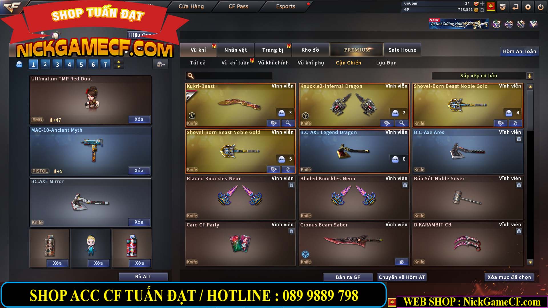 MÃ CF14559 - GIÁ : 6M2 - CHIẾN FULL ZOM ĐẸP - VIP4