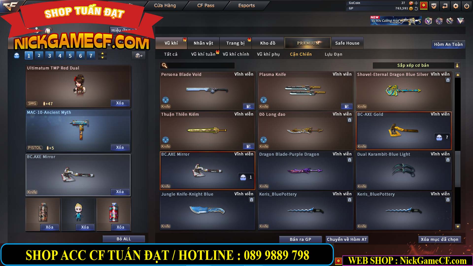 MÃ CF14559 - GIÁ : 6M2 - CHIẾN FULL ZOM ĐẸP - VIP4