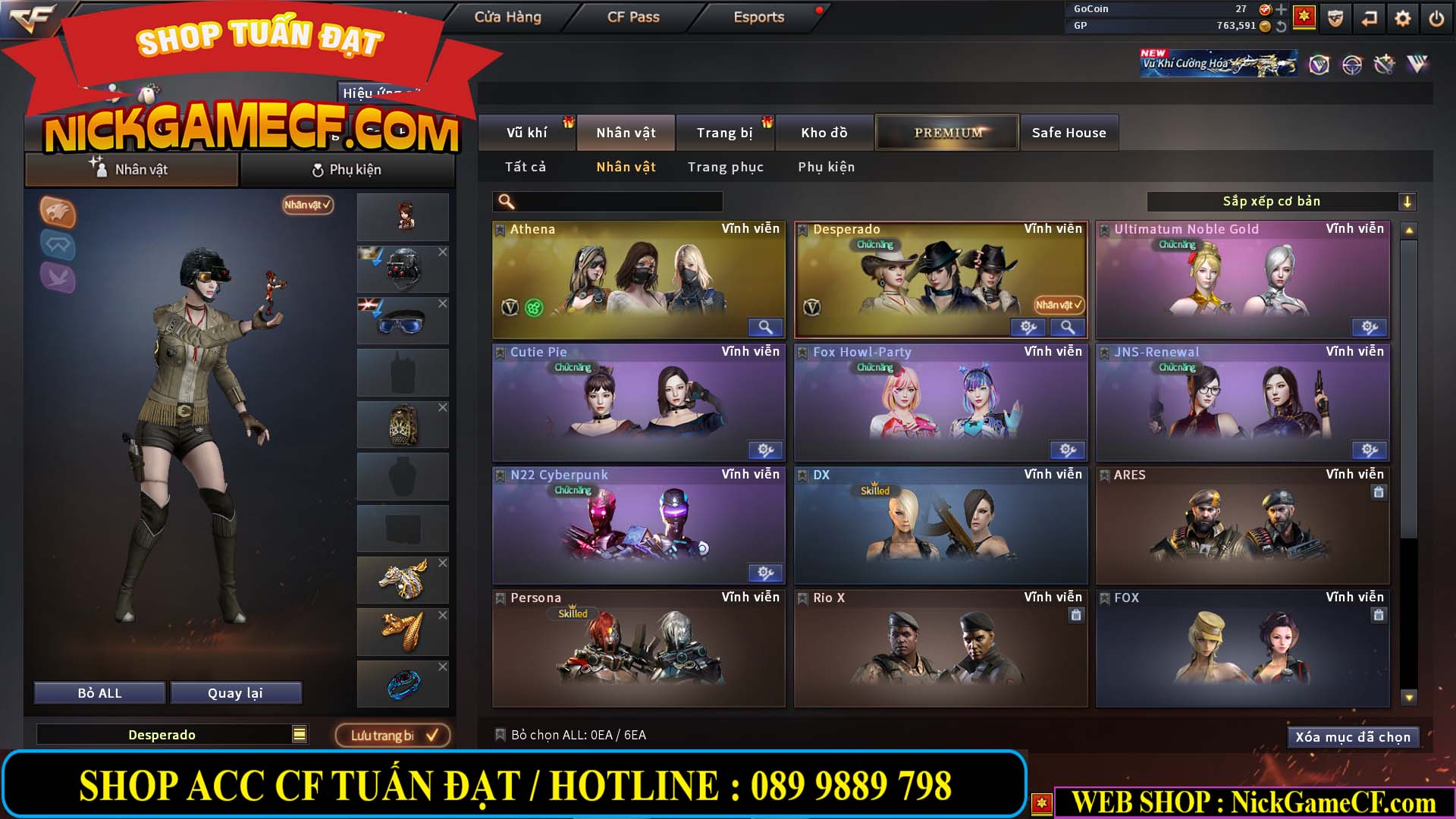 MÃ CF14559 - GIÁ : 6M2 - CHIẾN FULL ZOM ĐẸP - VIP4