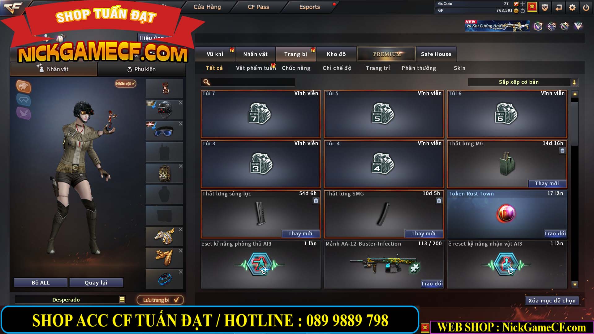 MÃ CF14559 - GIÁ : 6M2 - CHIẾN FULL ZOM ĐẸP - VIP4