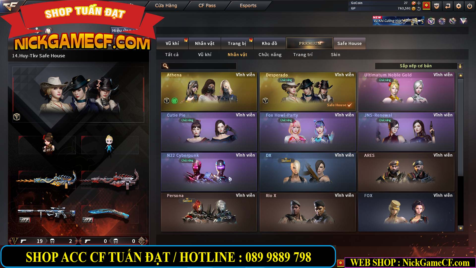 MÃ CF14559 - GIÁ : 6M2 - CHIẾN FULL ZOM ĐẸP - VIP4