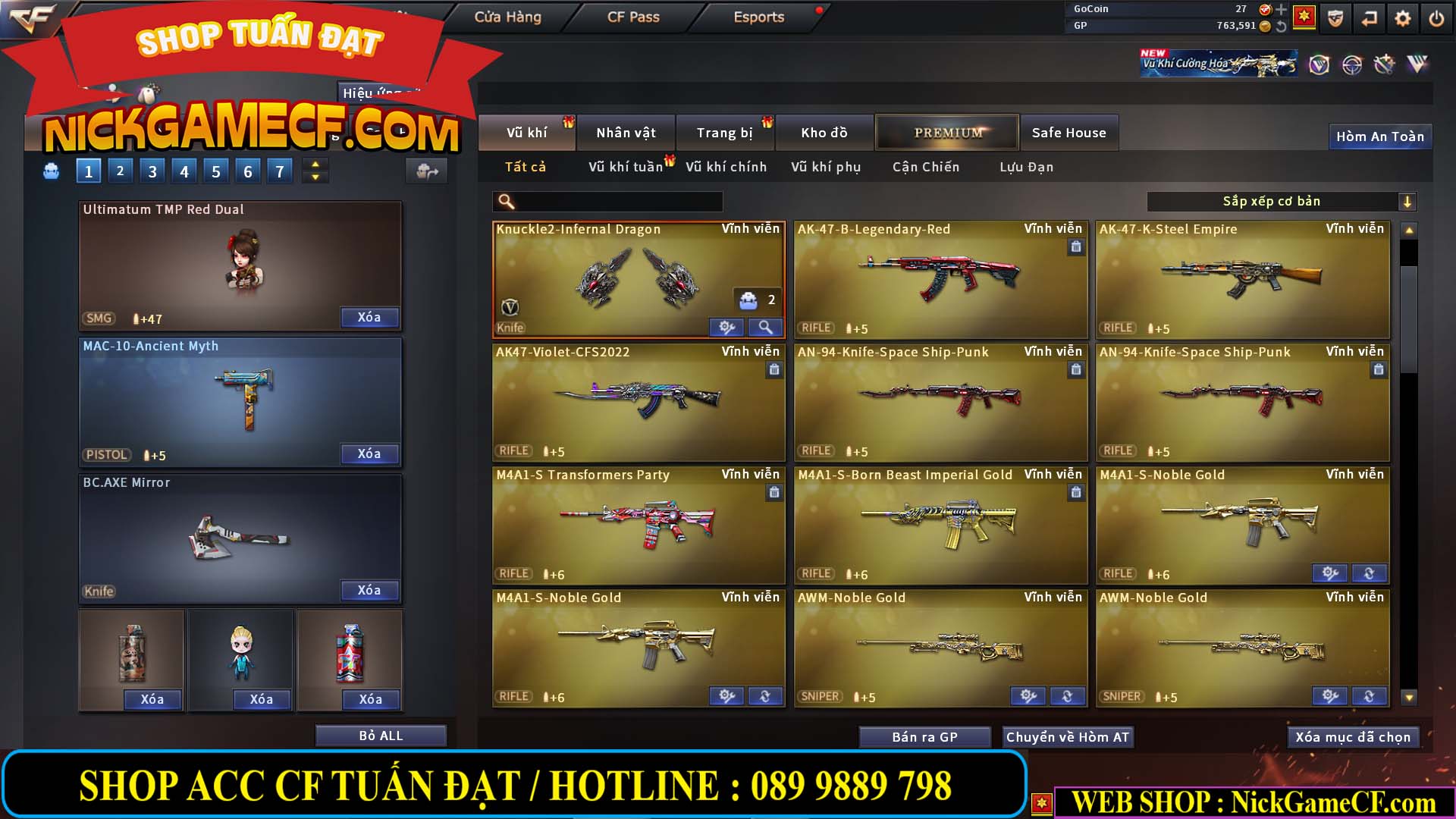 MÃ CF14559 - GIÁ : 6M2 - CHIẾN FULL ZOM ĐẸP - VIP4