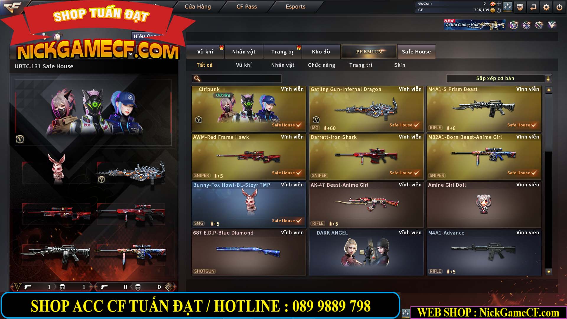 MÃ CF14569 - GIÁ : 999K - CHIẾN ZOM SIÊU XINH - VIP1 ĐẠN ẨN