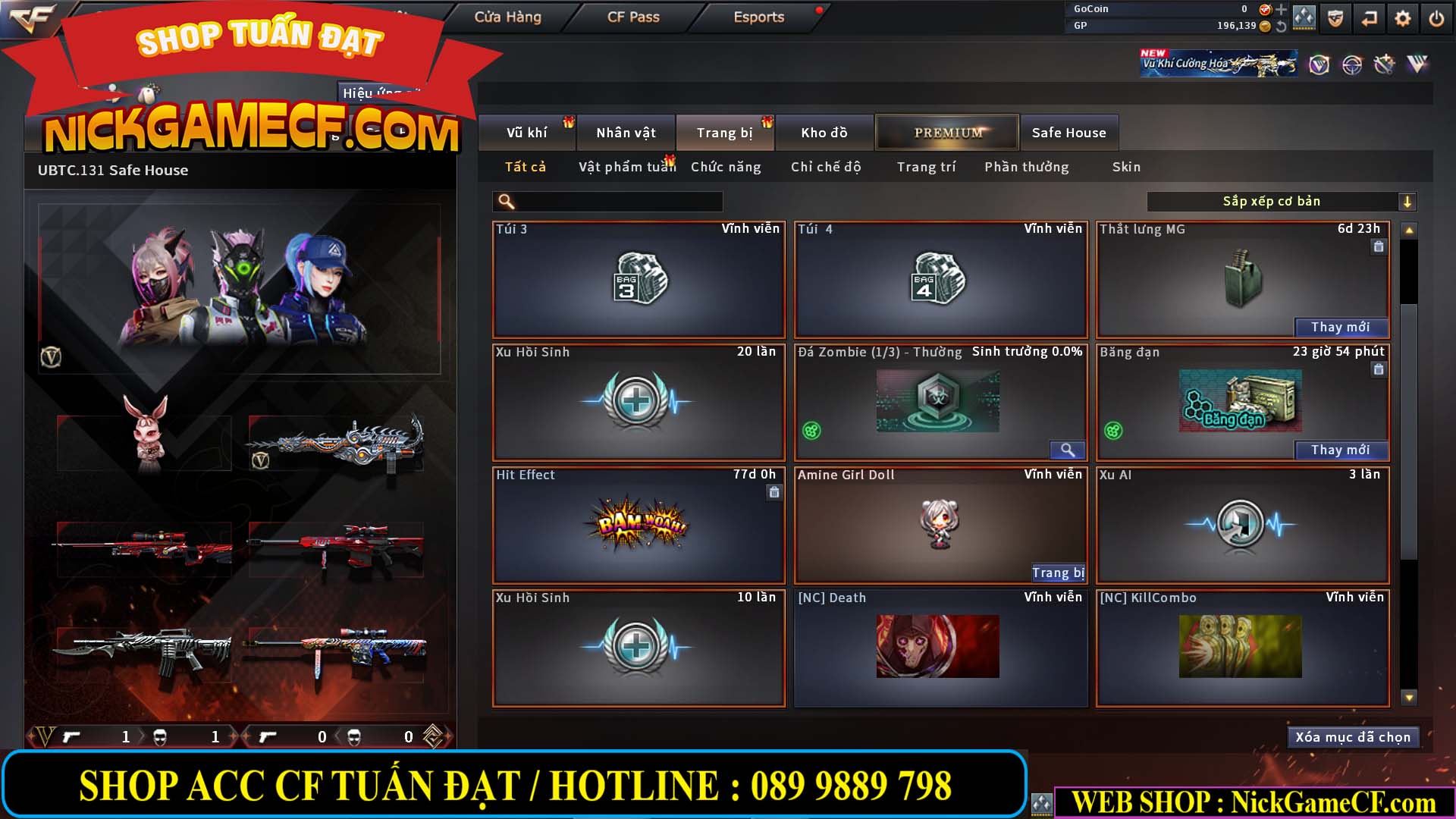 MÃ CF14569 - GIÁ : 999K - CHIẾN ZOM SIÊU XINH - VIP1 ĐẠN ẨN