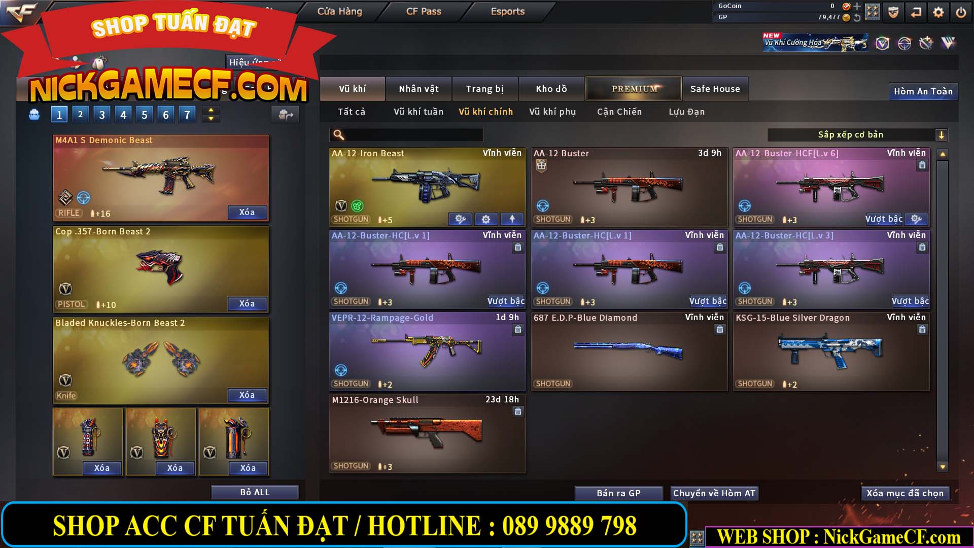 MÃ CF14689 - GIÁ : 9M5 - CHIẾN C4 XỊN - AI XINH - 62 VIP - VIP7