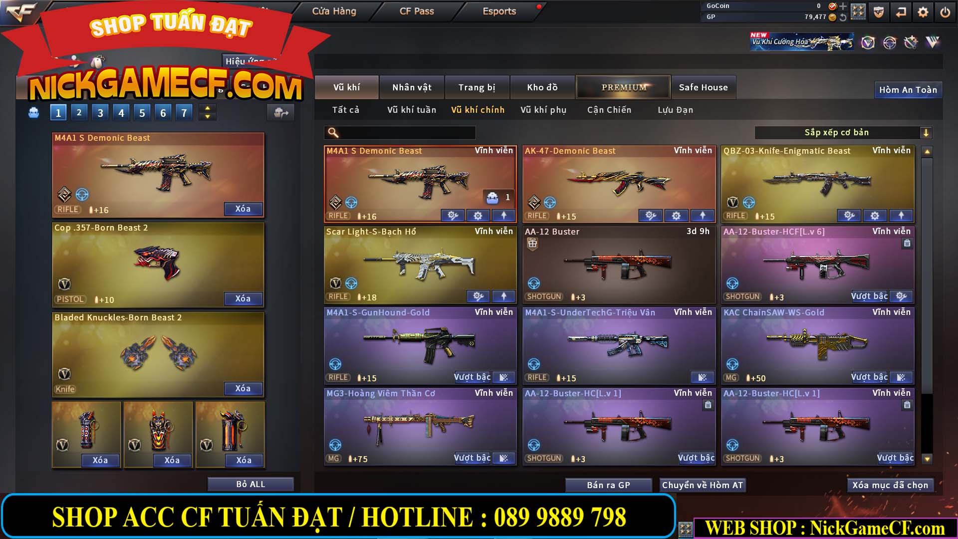 MÃ CF14689 - GIÁ : 9M5 - CHIẾN C4 XỊN - AI XINH - 62 VIP - VIP7