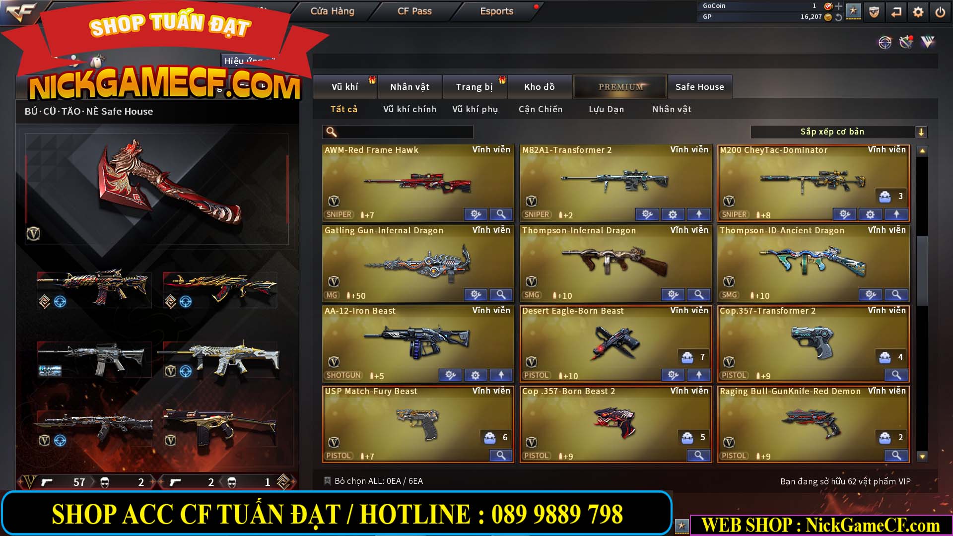 MÃ CF14689 - GIÁ : 9M5 - CHIẾN C4 XỊN - AI XINH - 62 VIP - VIP7