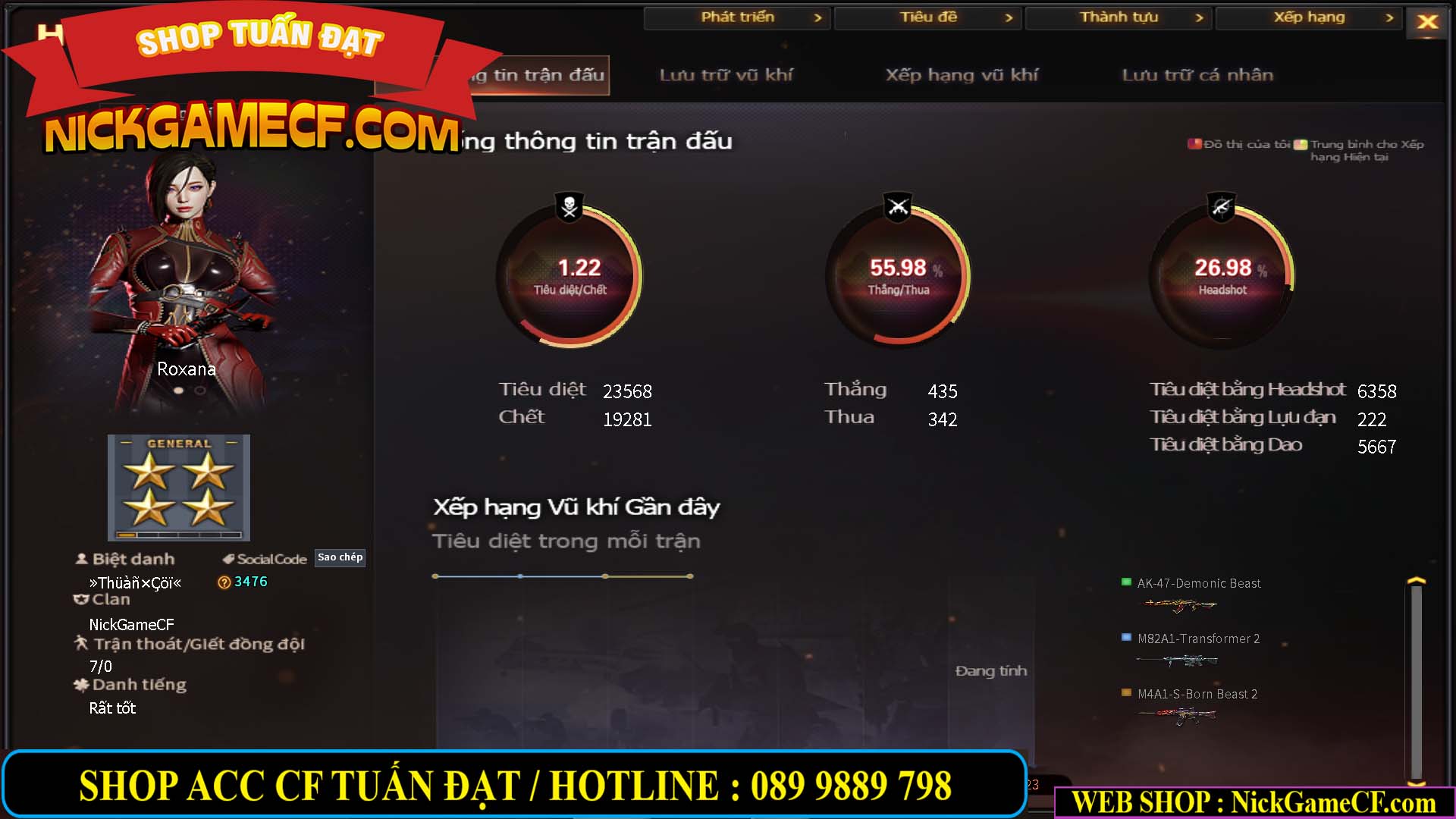 MÃ CF14689 - GIÁ : 9M5 - CHIẾN C4 XỊN - AI XINH - 62 VIP - VIP7