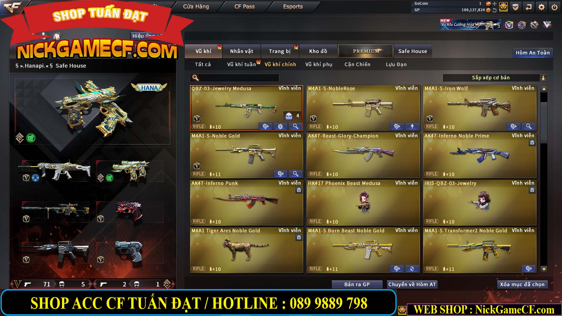 MÃ CF14707 - GIÁ : 8M5 - CHIẾN C4 ĐẸP - ZOM NHẸ - 79 VIP - VIP6