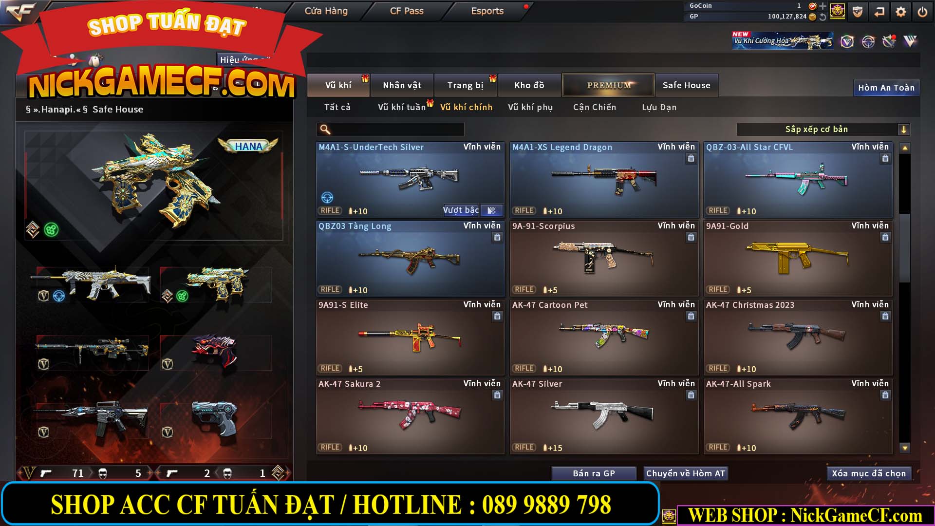 MÃ CF14707 - GIÁ : 8M5 - CHIẾN C4 ĐẸP - ZOM NHẸ - 79 VIP - VIP6