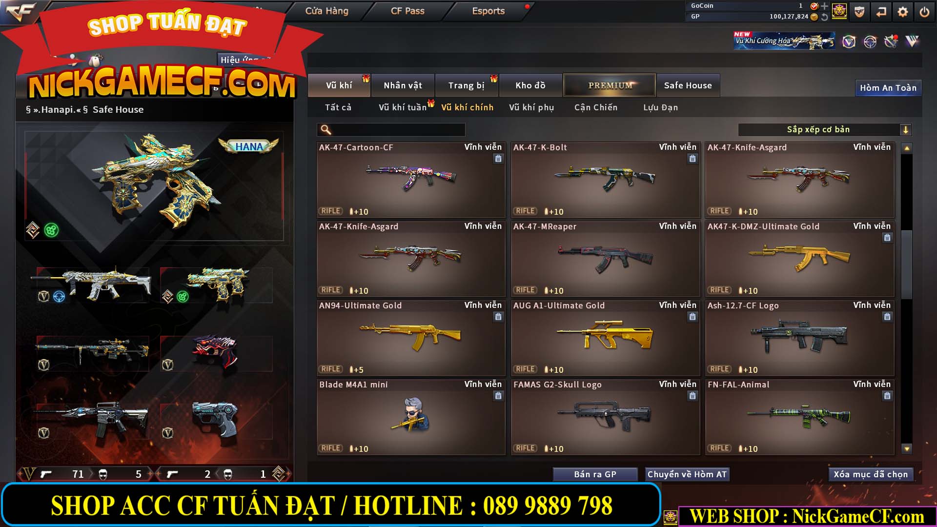 MÃ CF14707 - GIÁ : 8M5 - CHIẾN C4 ĐẸP - ZOM NHẸ - 79 VIP - VIP6