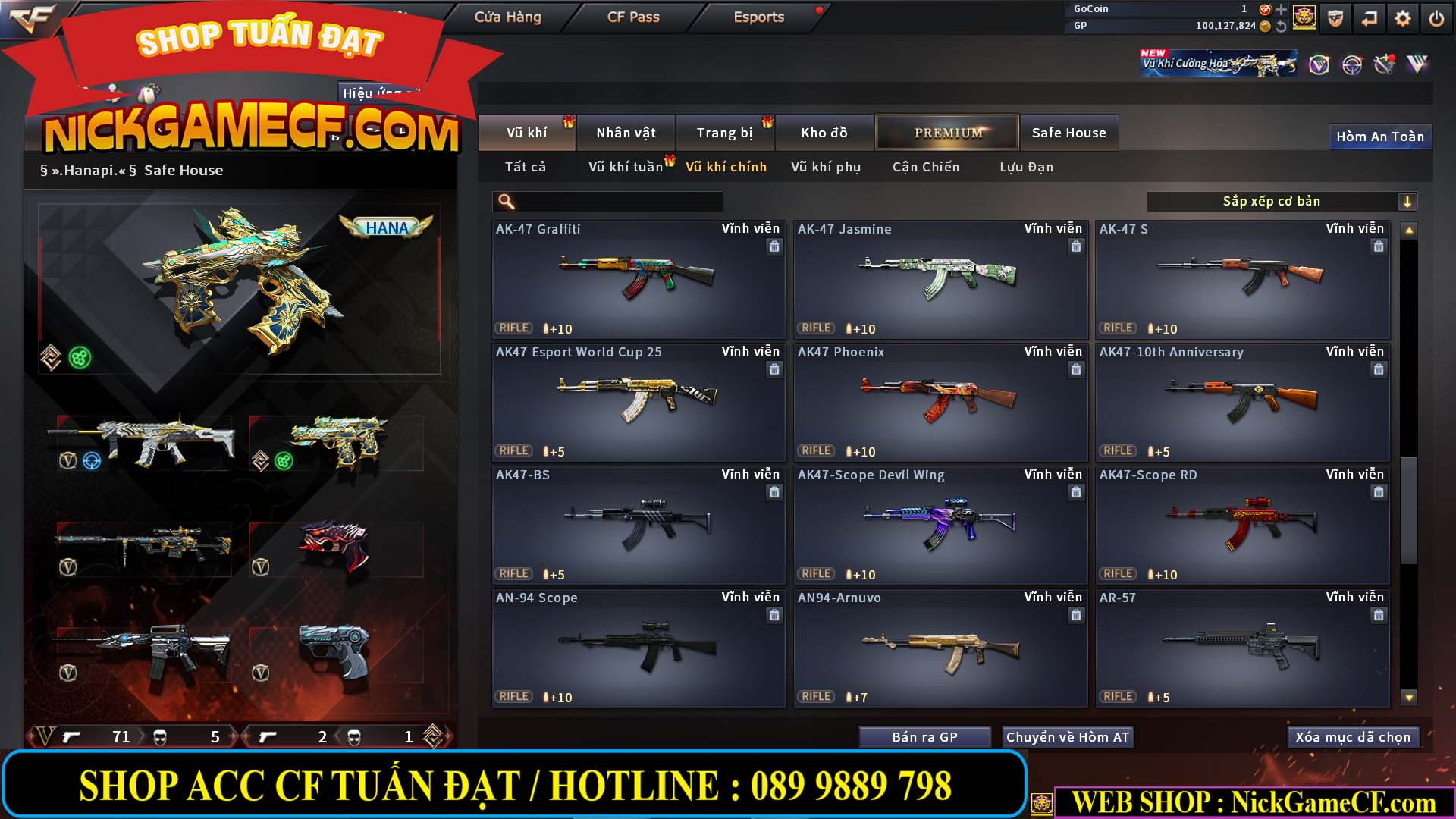 MÃ CF14707 - GIÁ : 8M5 - CHIẾN C4 ĐẸP - ZOM NHẸ - 79 VIP - VIP6