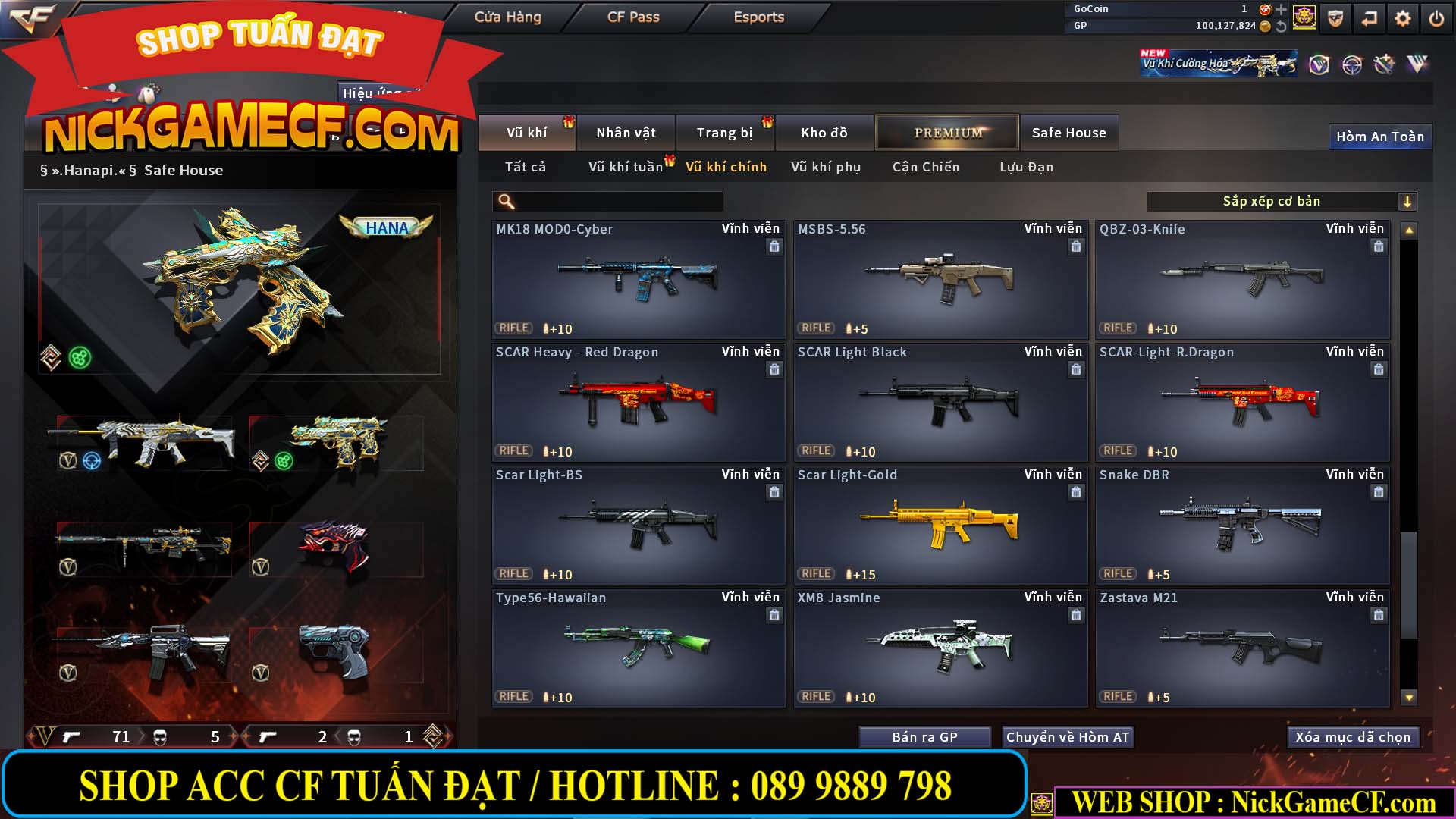 MÃ CF14707 - GIÁ : 8M5 - CHIẾN C4 ĐẸP - ZOM NHẸ - 79 VIP - VIP6