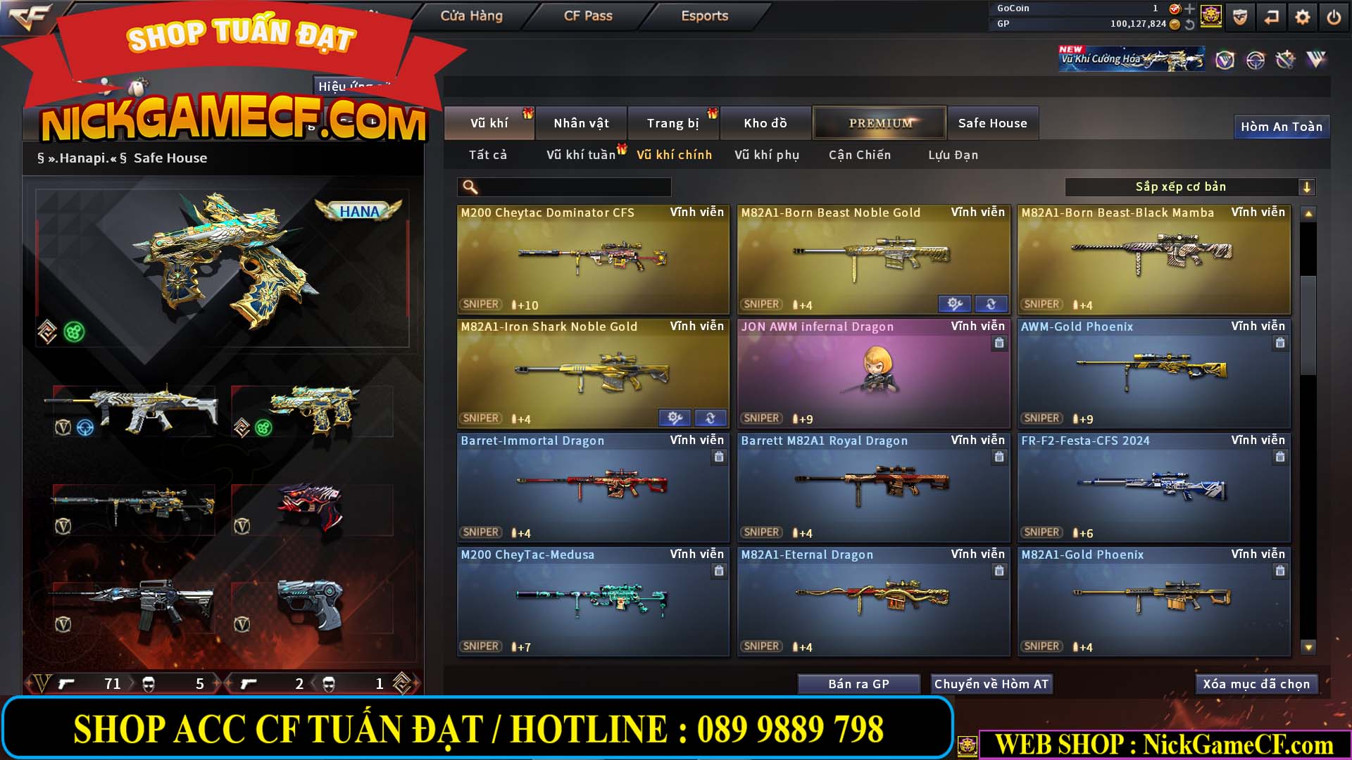 MÃ CF14707 - GIÁ : 8M5 - CHIẾN C4 ĐẸP - ZOM NHẸ - 79 VIP - VIP6