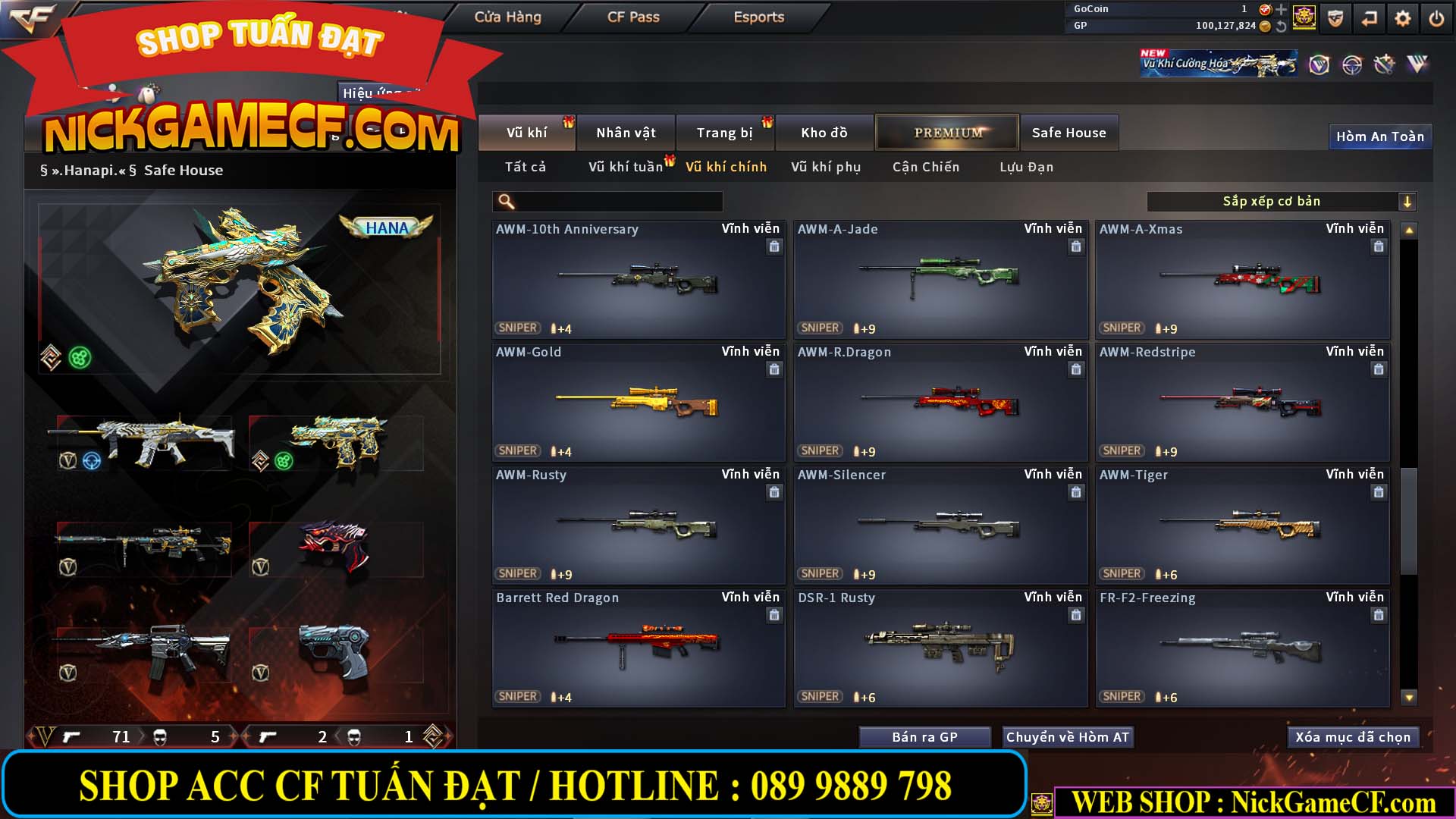 MÃ CF14707 - GIÁ : 8M5 - CHIẾN C4 ĐẸP - ZOM NHẸ - 79 VIP - VIP6