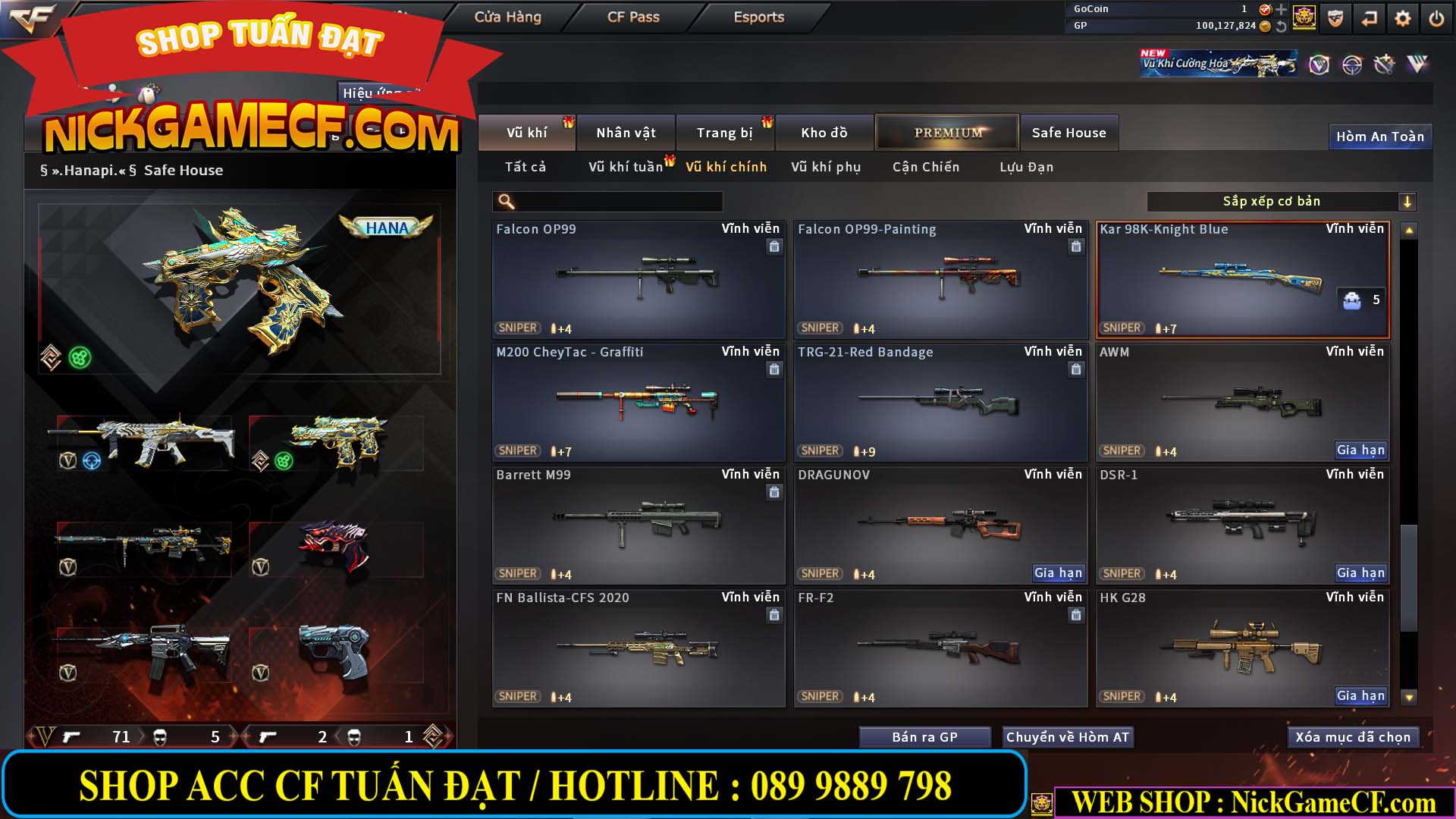 MÃ CF14707 - GIÁ : 8M5 - CHIẾN C4 ĐẸP - ZOM NHẸ - 79 VIP - VIP6