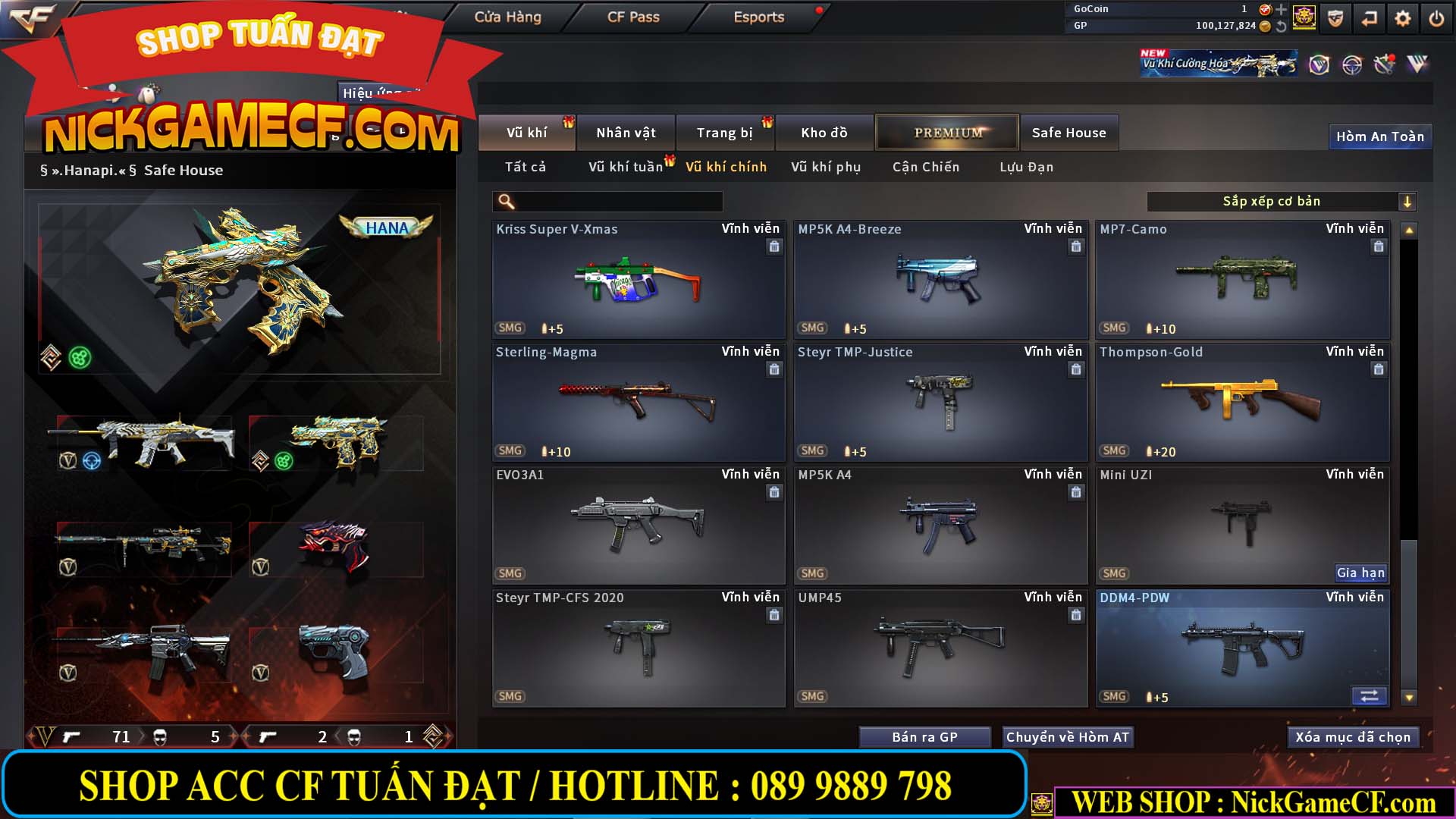 MÃ CF14707 - GIÁ : 8M5 - CHIẾN C4 ĐẸP - ZOM NHẸ - 79 VIP - VIP6